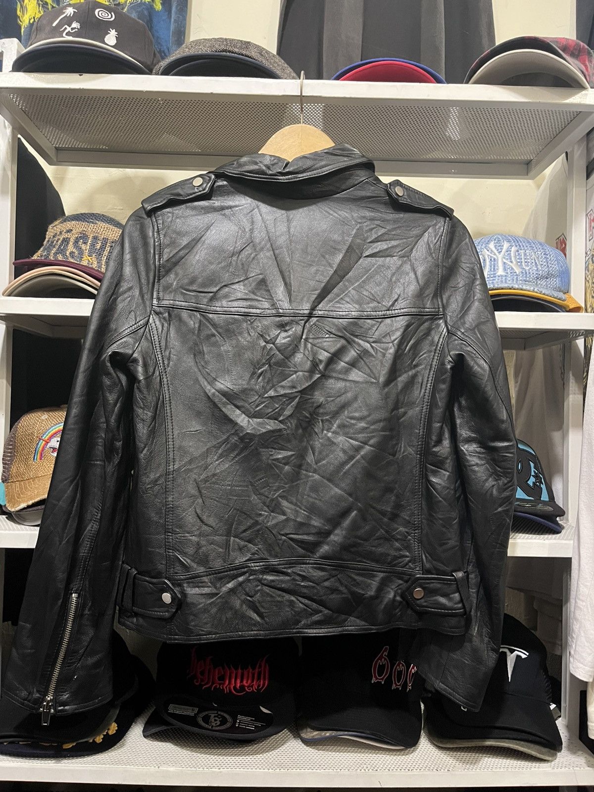 Genuine Leather OLIVE DES OLIVE LEATHER JACKET Size M / US 6-8 / IT 42-44 - 6 Thumbnail