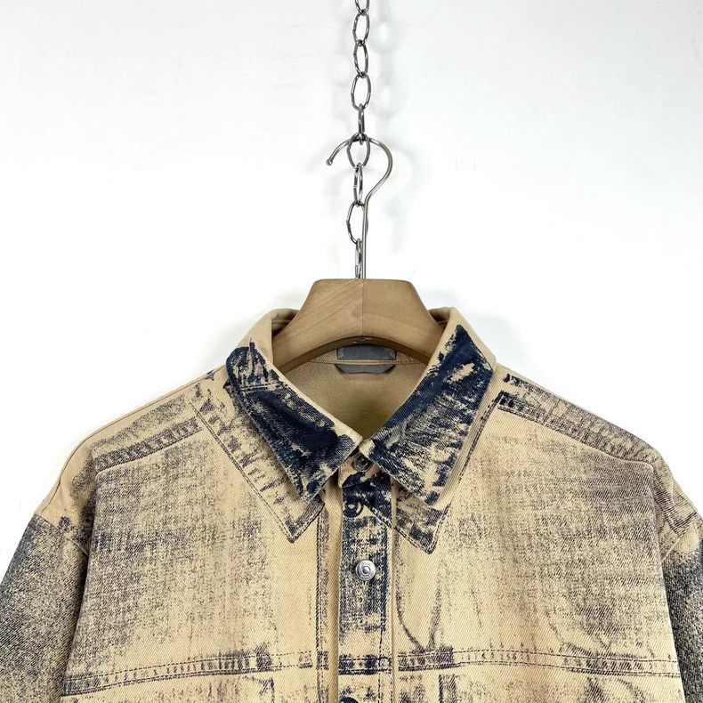 Dior Dior Size41 Beige old gradient printed denim jacket Size US XXS / EU 40 - 3 Thumbnail