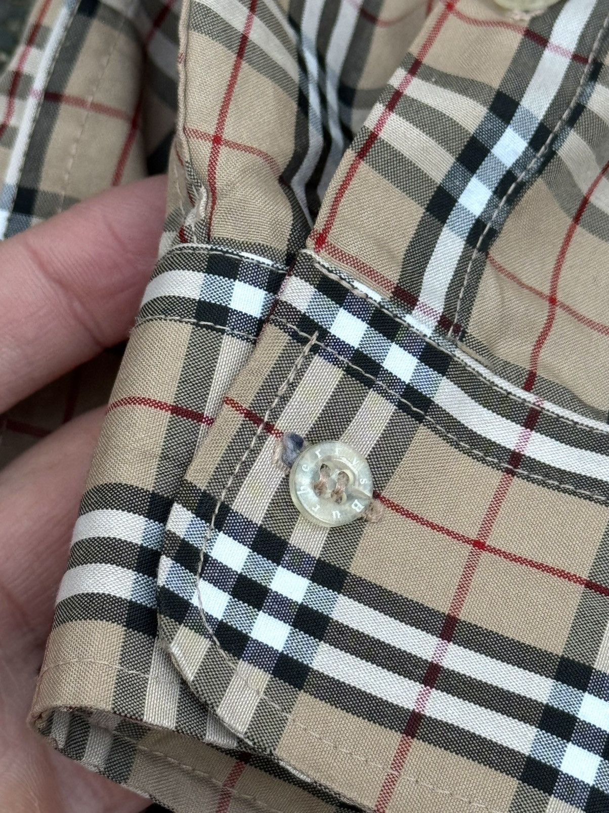 Burberry Burberrys Nova Check Beige Hemd Herren Luxury Old money Size US M / EU 48-50 / 2 - 6 Thumbnail
