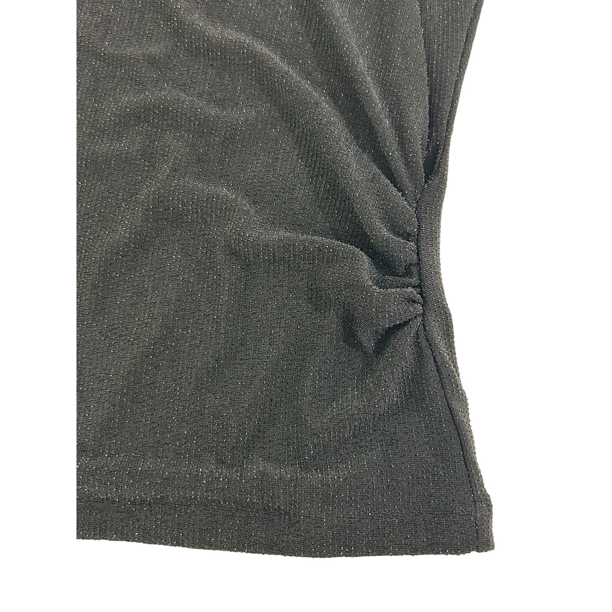 Other Josephine Chaus Top M Black Metallic Cap Sleeve Low Cowl Nec Size M / US 6-8 / IT 42-44 - 9 Thumbnail