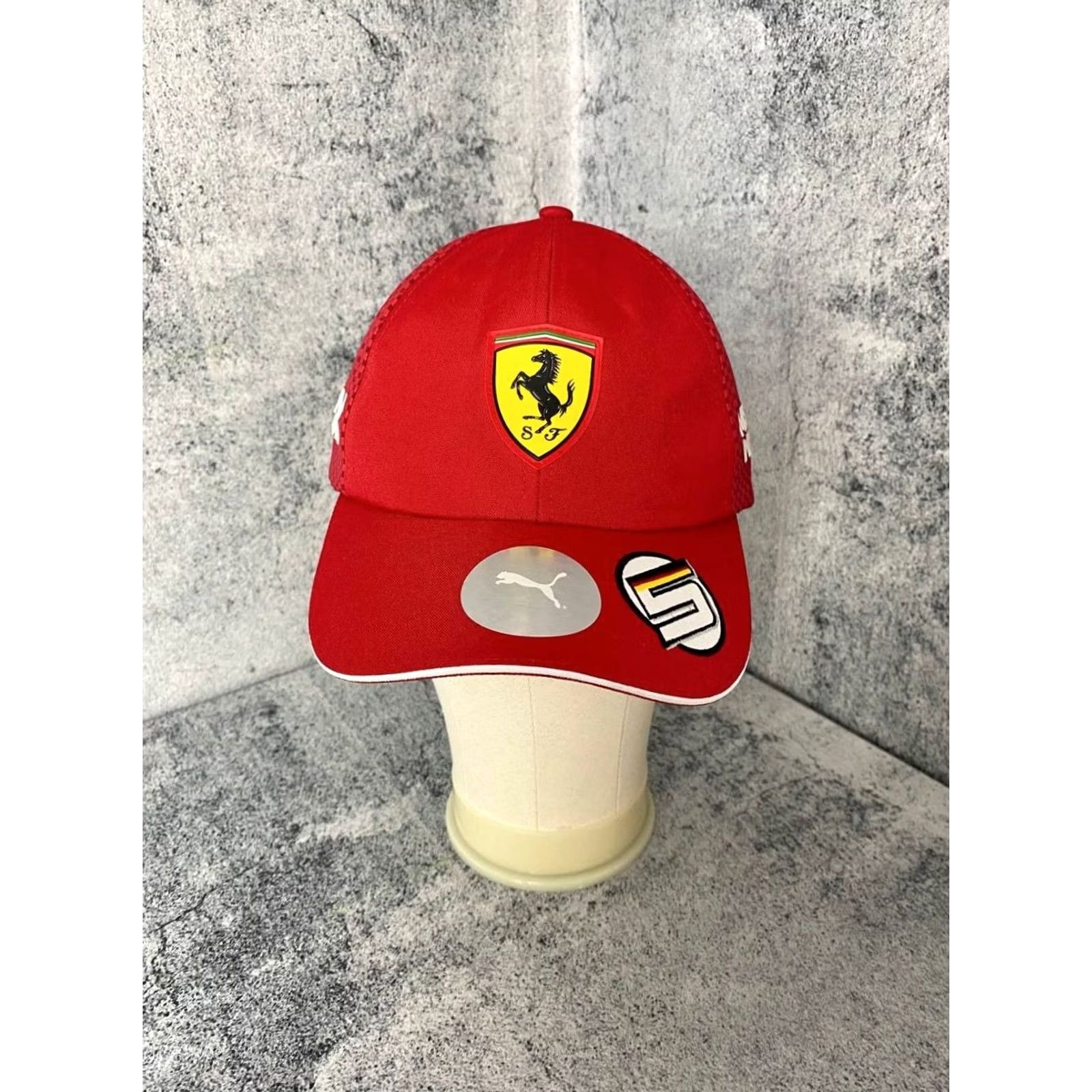 Puma Puma Mens Scuderia Ferrari F1 Red Panel Baseball Hat Sports Cap Size ONE SIZE - 2 Thumbnail