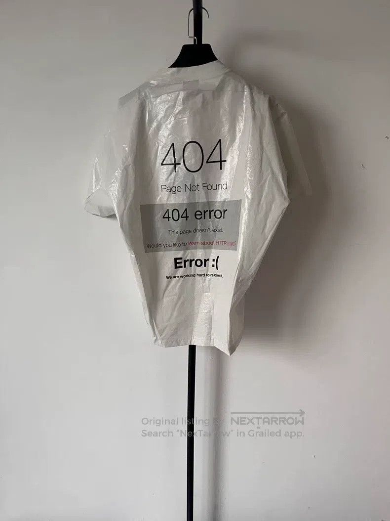 Balenciaga Balenciaga Error Loading Icon Round Neck Long Sleeve T-Shi Size US M / EU 48-50 / 2 - 2 Thumbnail