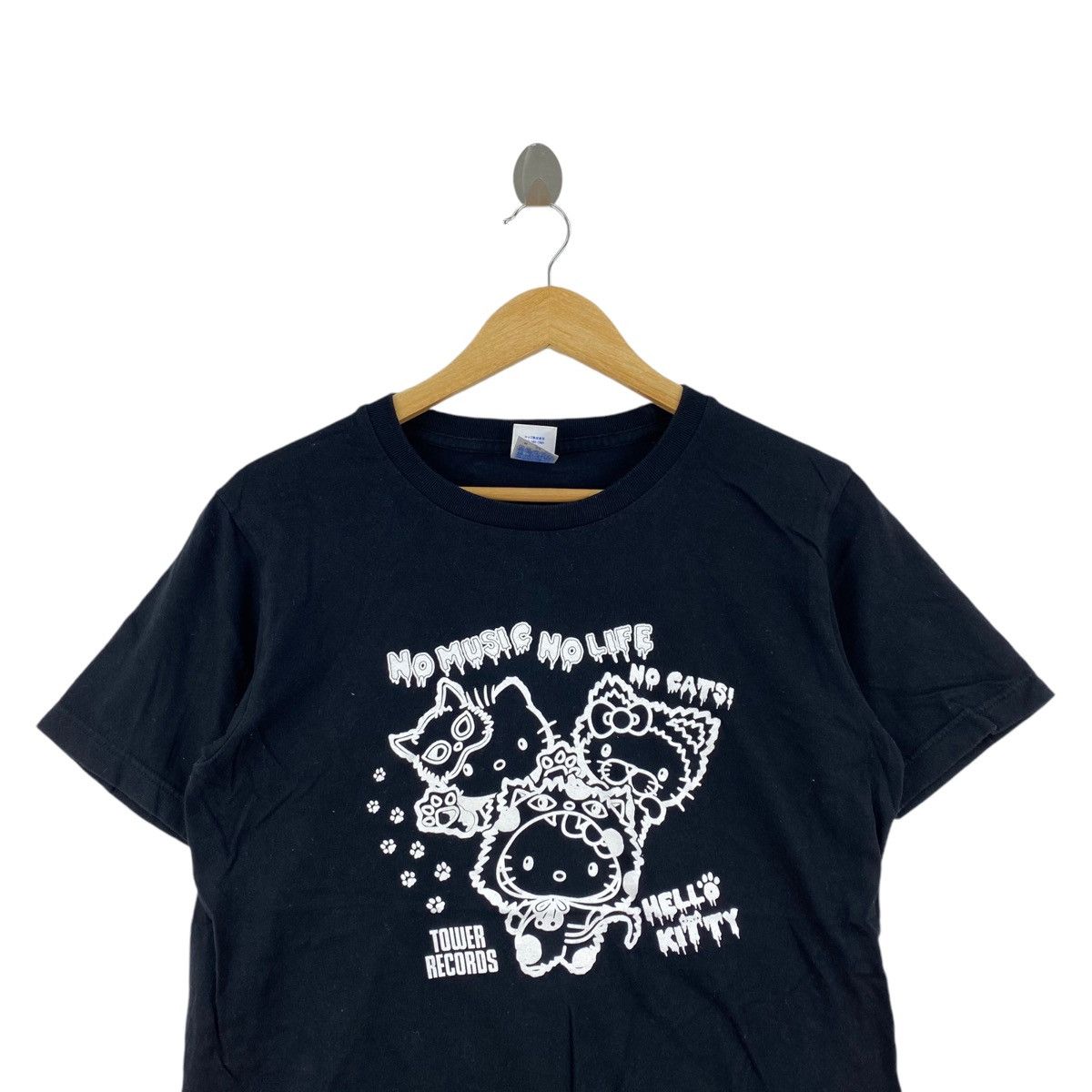 Other HELLO KITTY Print No Music No Life Tower Records Black Size US M / EU 48-50 / 2 - 2 Thumbnail