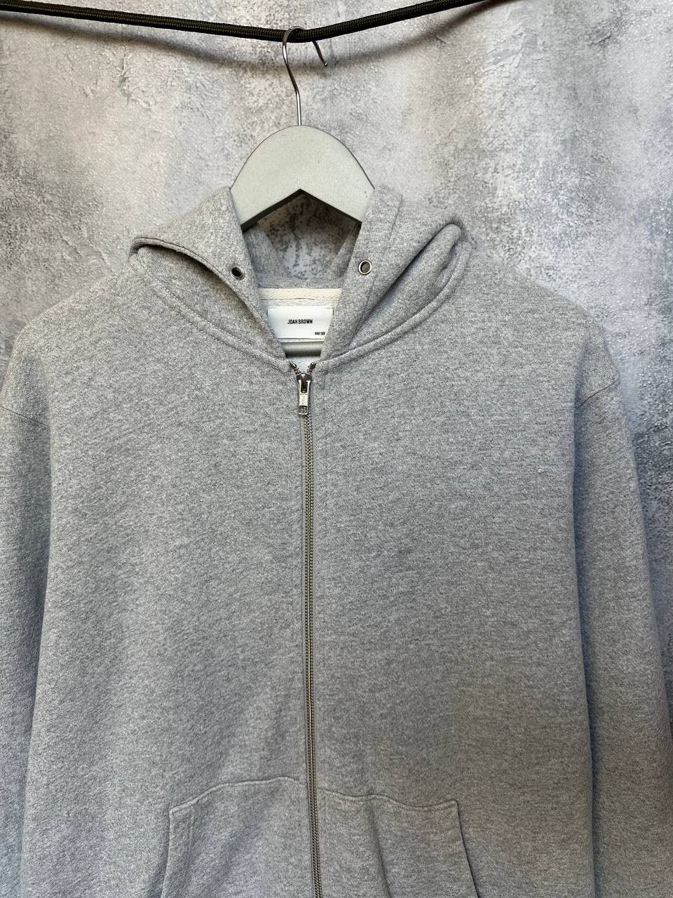 Other Joah Brown Full Zip Hoodie Gray Made USA Fleece Sweatshirt Size US L / EU 52-54 / 3 - 5 Thumbnail