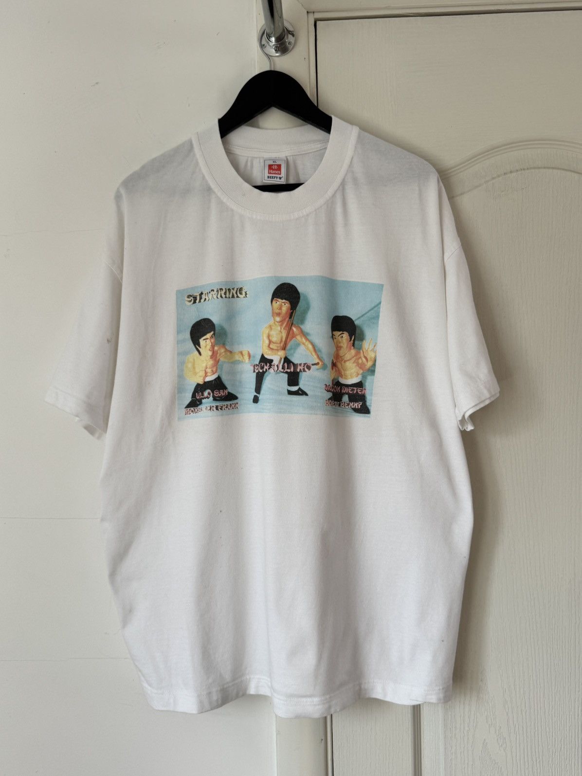 Vintage Vintage 90s Bruce Lee Humor Graphic T Shirt Size US XL / EU 56 / 4 - 1 Thumbnail