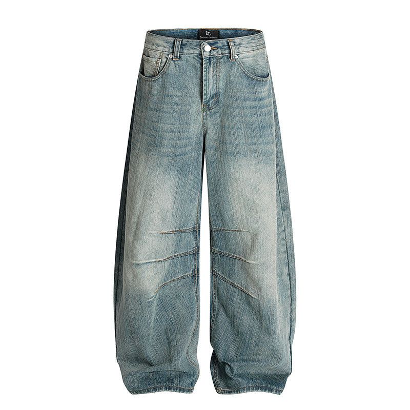 Vintage American retro Cleanfit bamboo pattern curved jeans Size US 32 / EU 48 - 1 Thumbnail