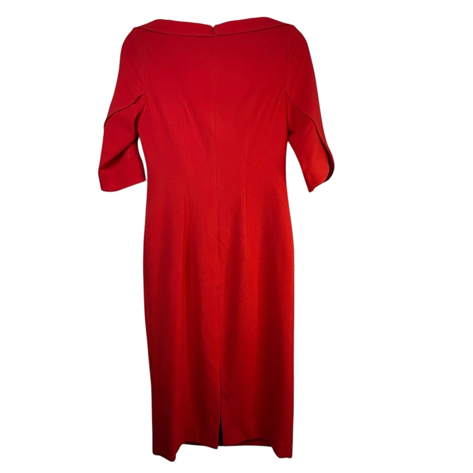 Black Halo Black Halo - Red Nuelle Petal Sleeve Dress - Size 2 Size XS / US 0-2 / IT 36-38 - 4 Thumbnail