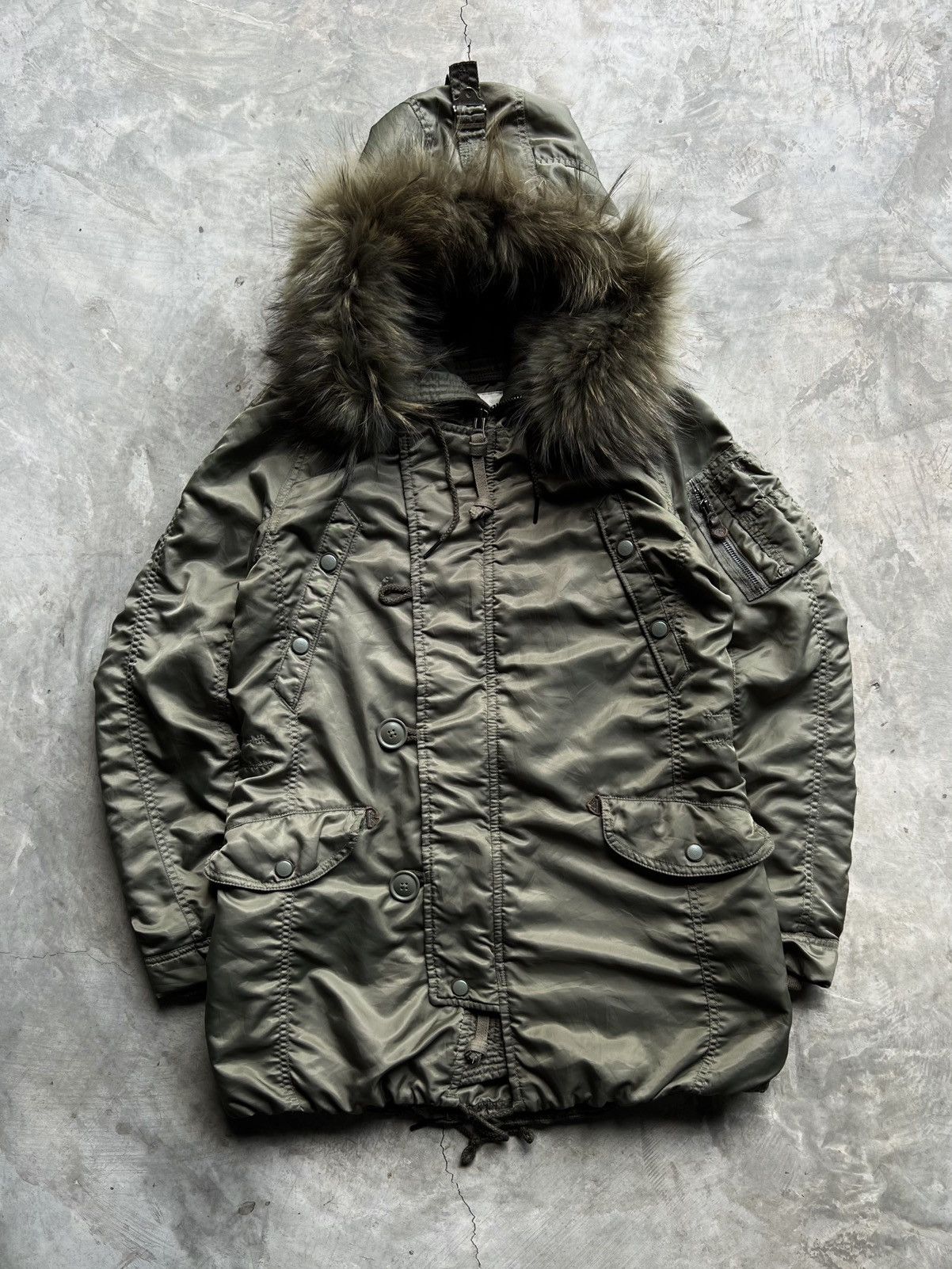 GOA Goa Raccoon Fur Long Jacket | Grailed