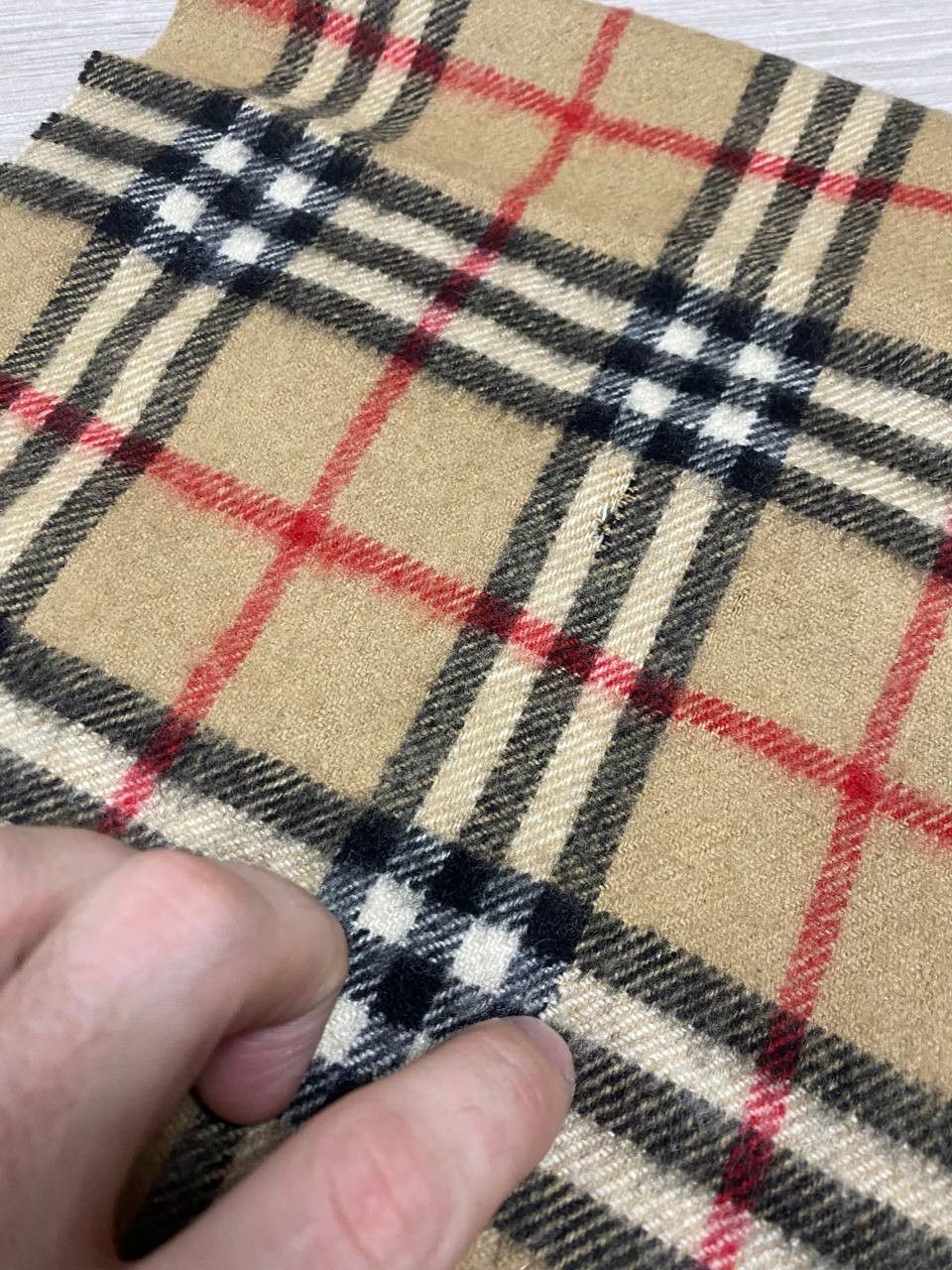 Burberry × Vintage Burberry nova check vintage cashmere scarf Size ONE SIZE - 6 Thumbnail