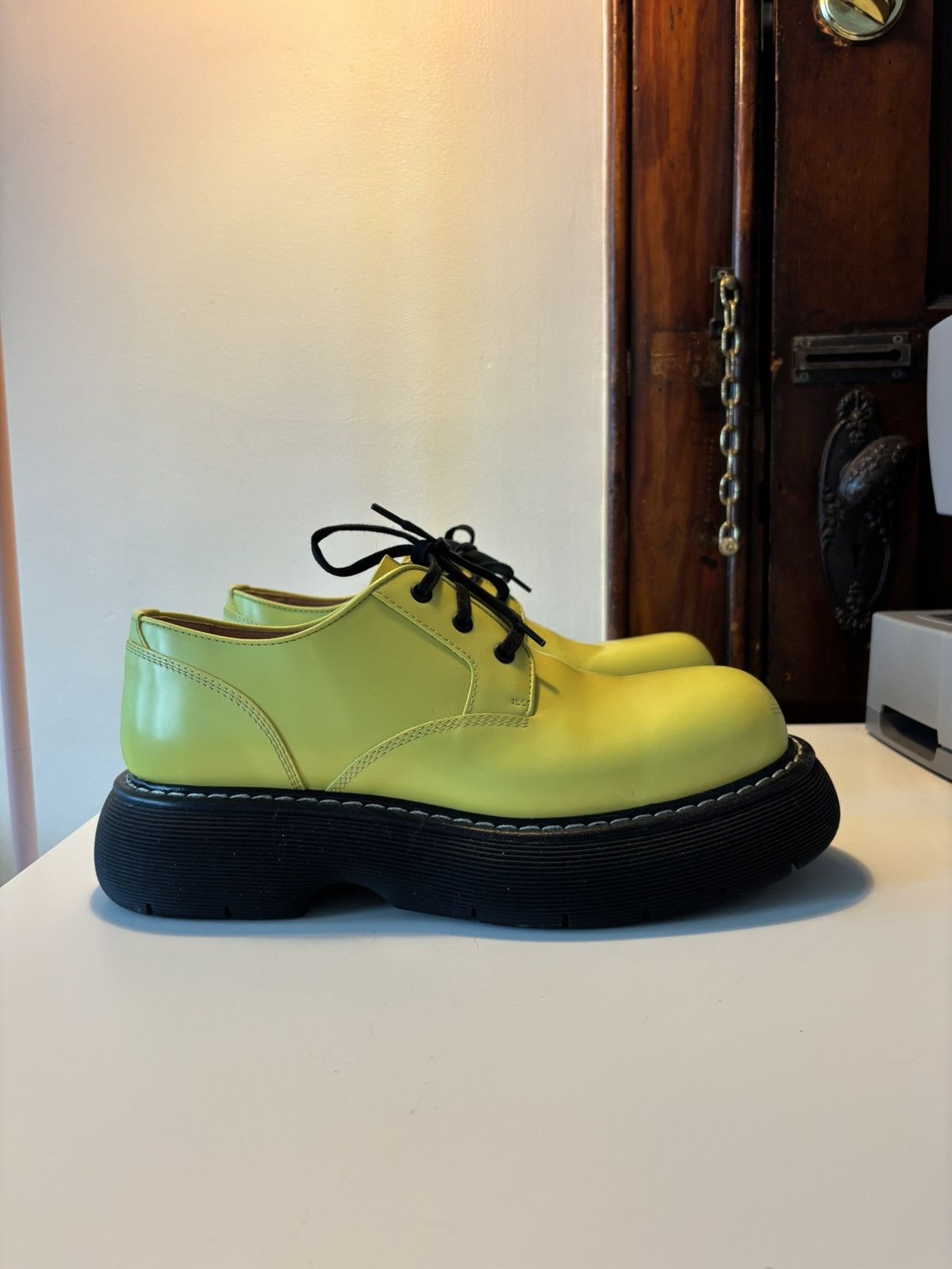 Bottega Veneta FINAL PRICE BV Stilt Platform Derby Clear Sole 43