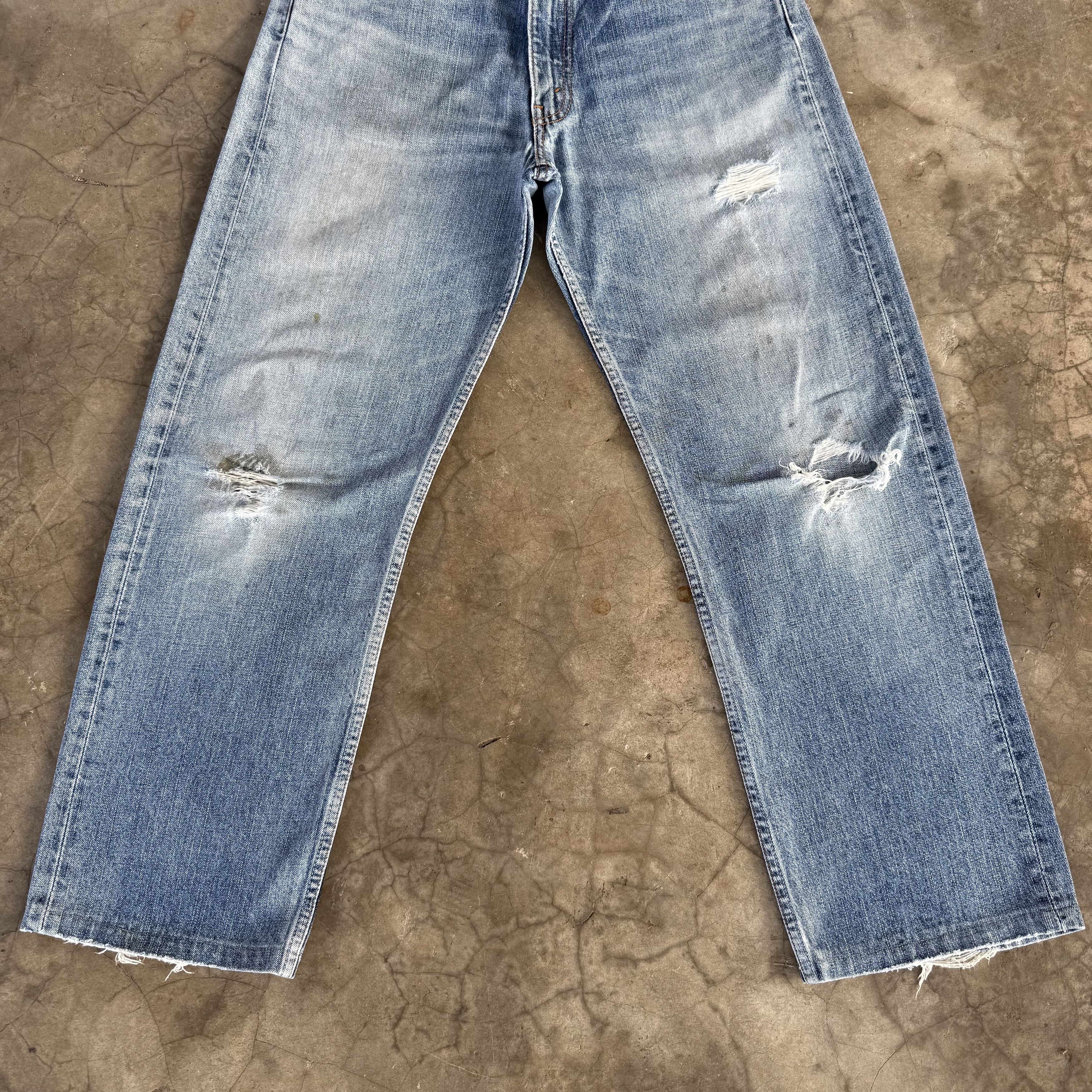 Levi's Vintage Levi's 503 Faded Distressed Denim Jean W32 Size US 32 / EU 48 - 3 Thumbnail
