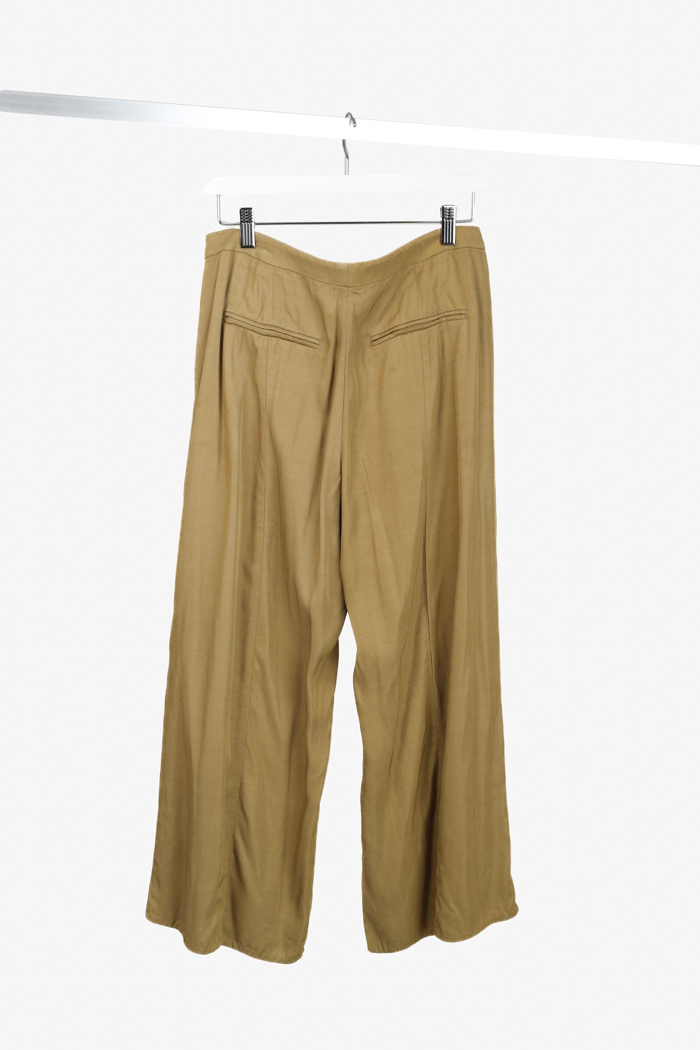 DOROTHEE SCHUMACHER Dorothee Schumacher Khaki Spit Leg Light Trousers Size 31" - 2 Thumbnail