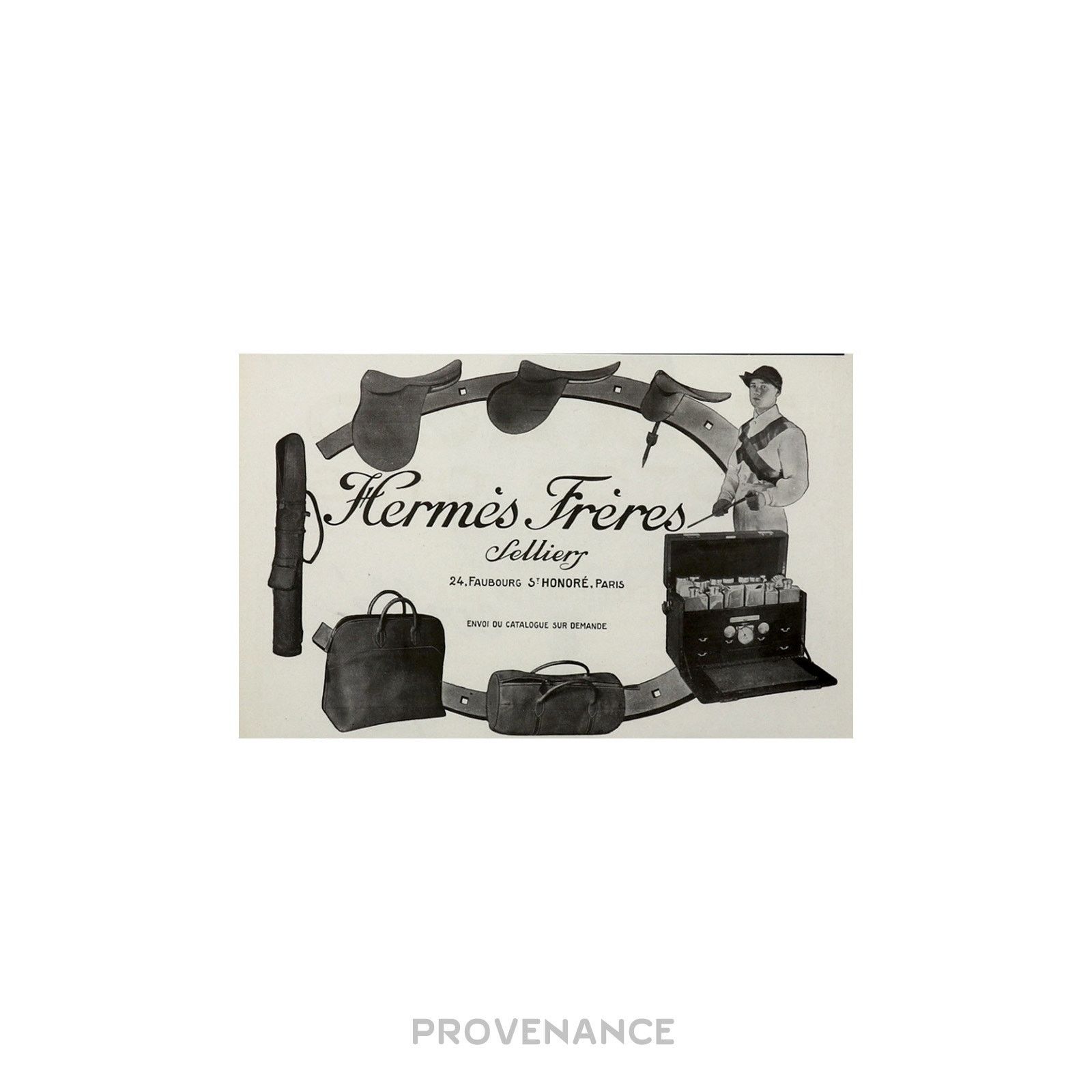 Hermes 🔴 Hermes Antique Vintage Newsprint Ad - Hermès Frères Size ONE SIZE - 6 Thumbnail