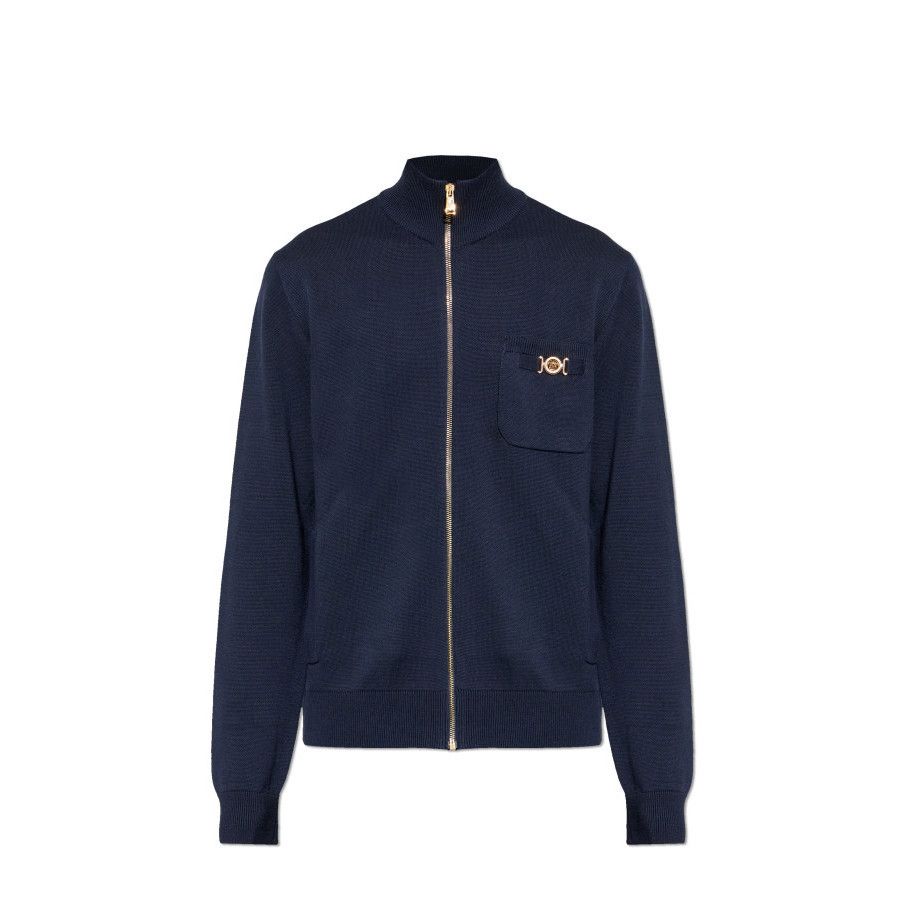 Versace VERSACE Navy Blue Cardigan New & Authentic (Men's size:S;) Size US S / EU 44-46 / 1 - 1 Preview