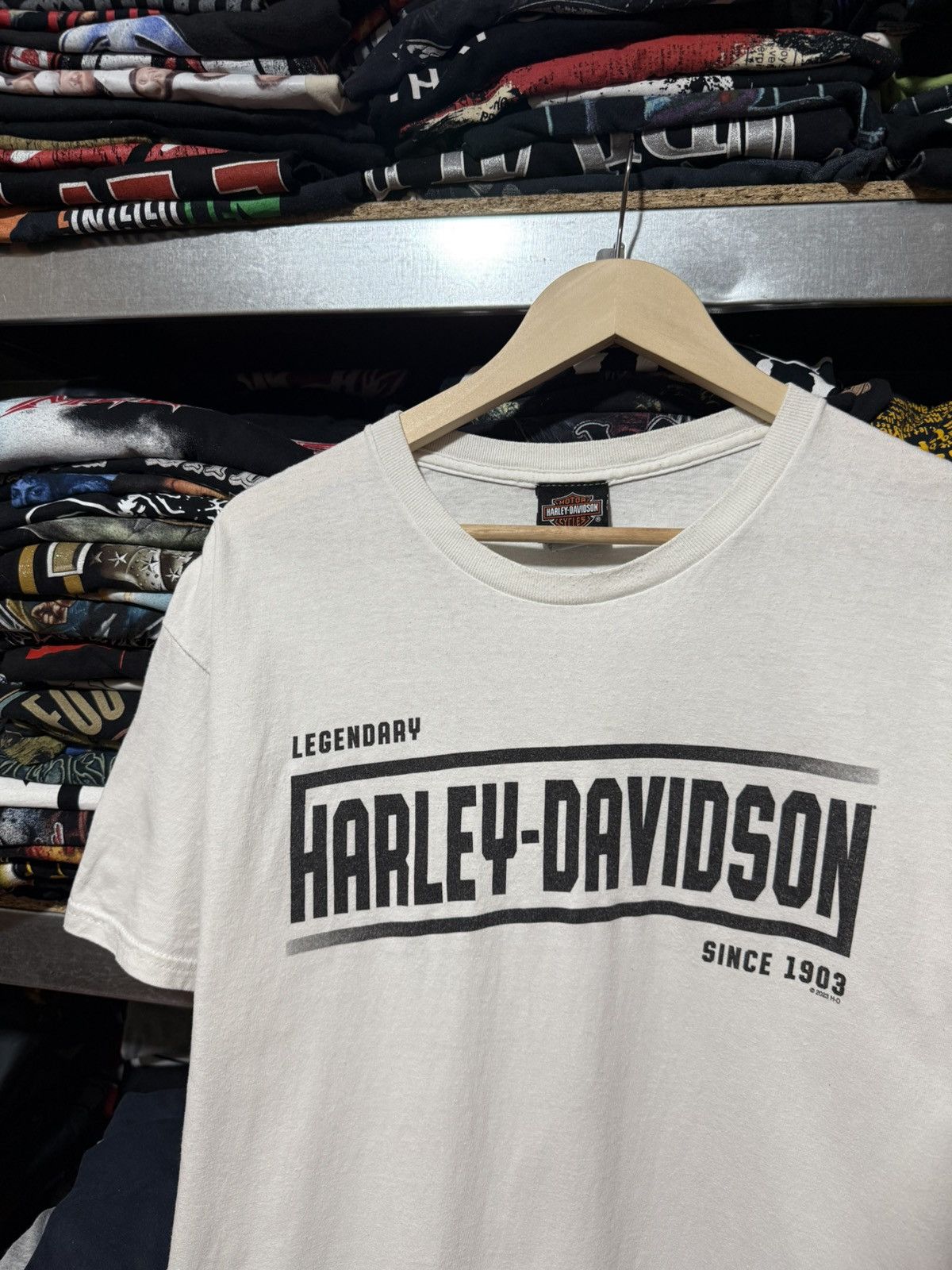 Harley Davidson Vintage 2023 Legendary Harley Davidson Live Free T-Shirt Y2K Size US L / EU 52-54 / 3 - 3 Thumbnail