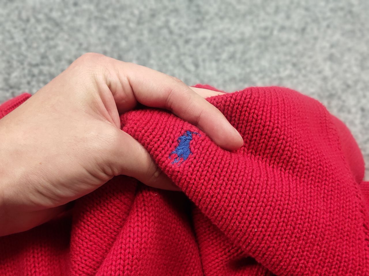 Polo Ralph Lauren Vintage 90's Polo Ralph lauren Pony knit Crew chek Sweater Size US L / EU 52-54 / 3 - 11 Thumbnail