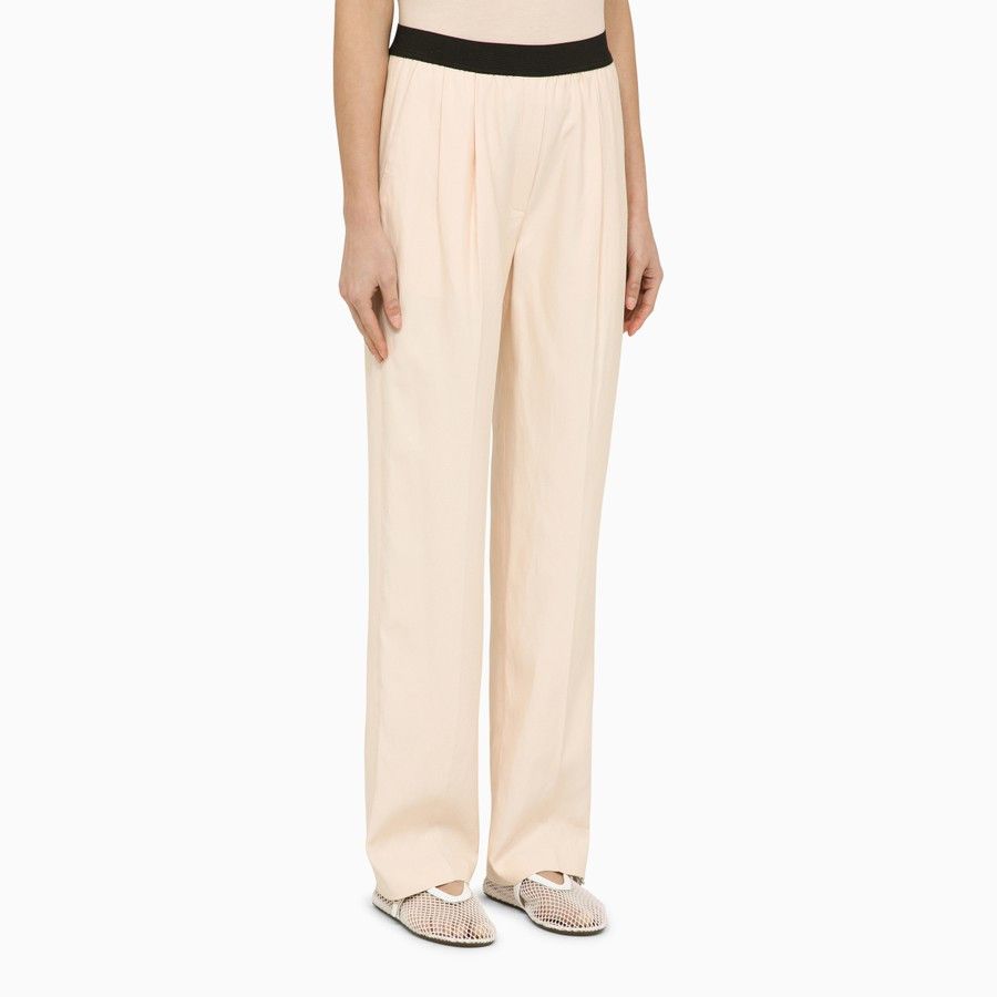 Loulou de Saison o1d2blof0824 Linen-Blend Pants in Cream Size 28" / US 6 / IT 42 - 3 Thumbnail