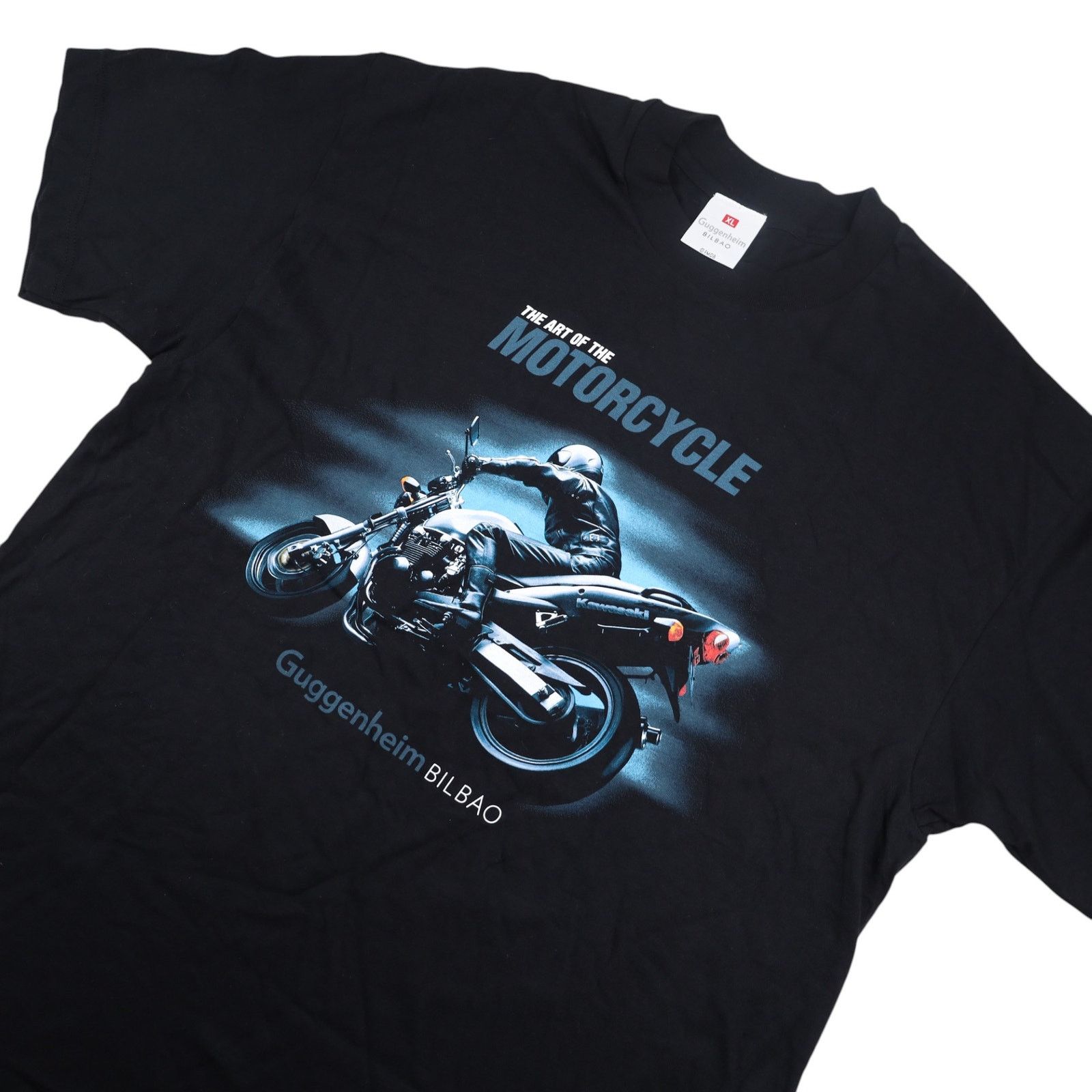 Vintage VTG Guggenheim Bilboa Art of the Motorcycle Graphic T Shirt Size US XL / EU 56 / 4 - 2 Thumbnail