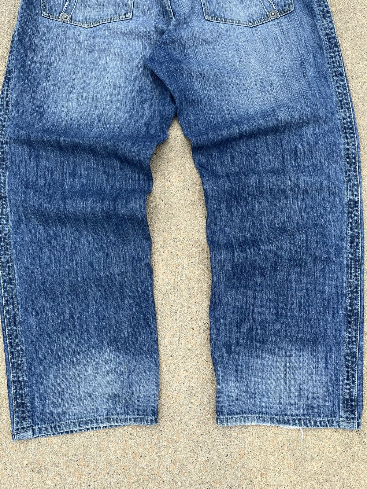 Enyce SICK VINTAGE Y2K ENYCE WASH BAGGY JEANS Size US 34 / EU 50 - 3 Thumbnail