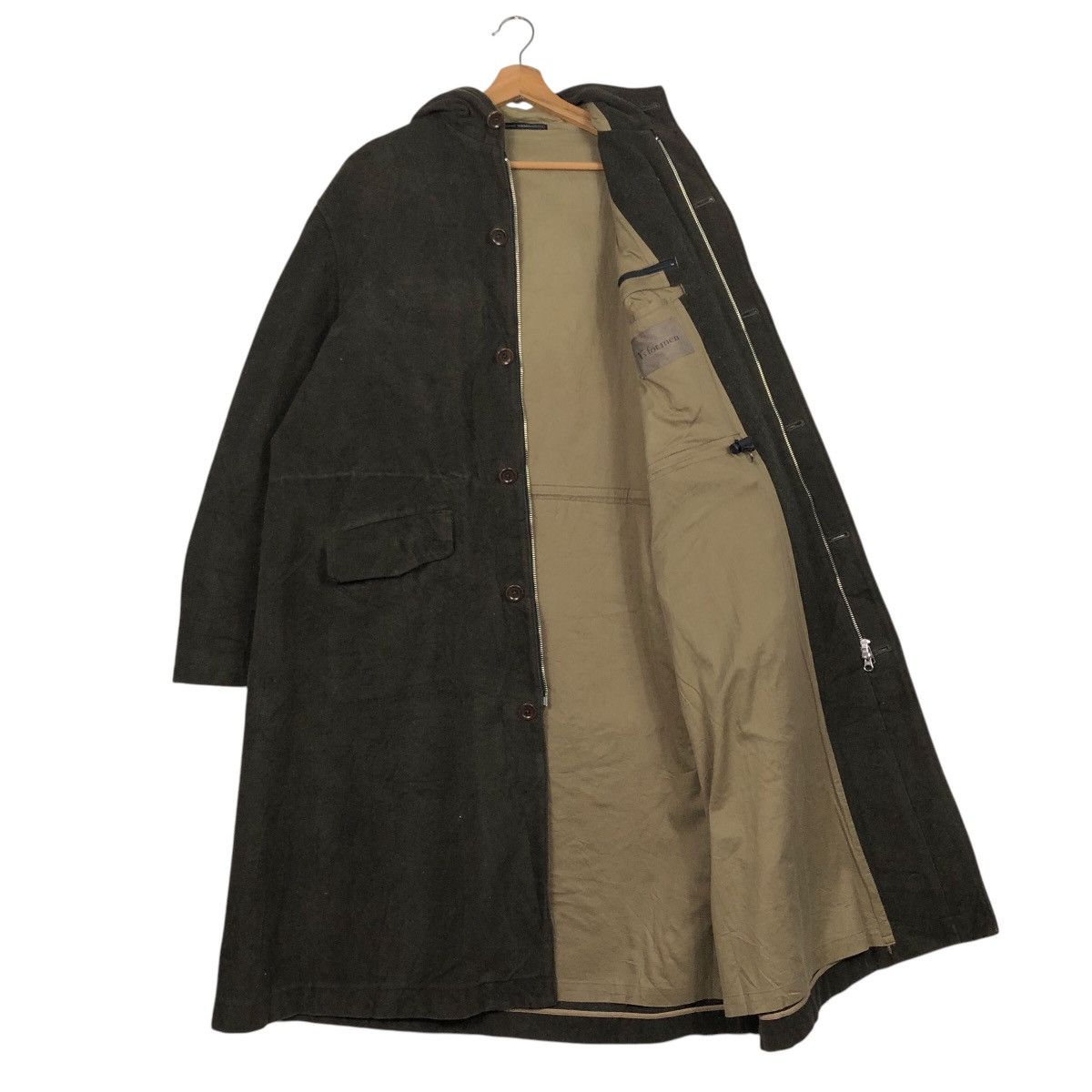 Y's for Men 🔥RICH DARK GREEN VINTAGE LONG OVERCOAT WOOL Y’S FOR MEN Size US L / EU 52-54 / 3 - 1 Thumbnail