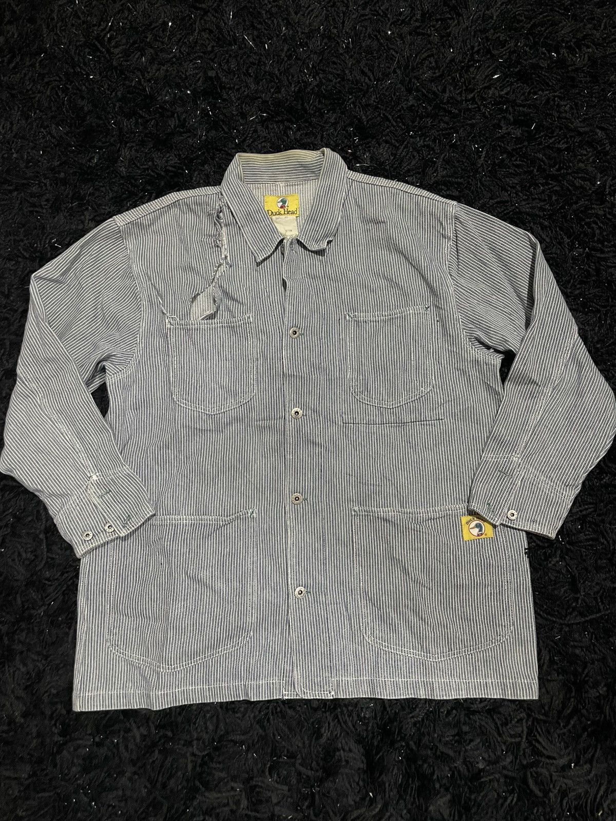 Duck Head Duck Head WWII Hickory Work Coat Coverall Laurel Leaf Button Size US M / EU 48-50 / 2 - 4 Thumbnail