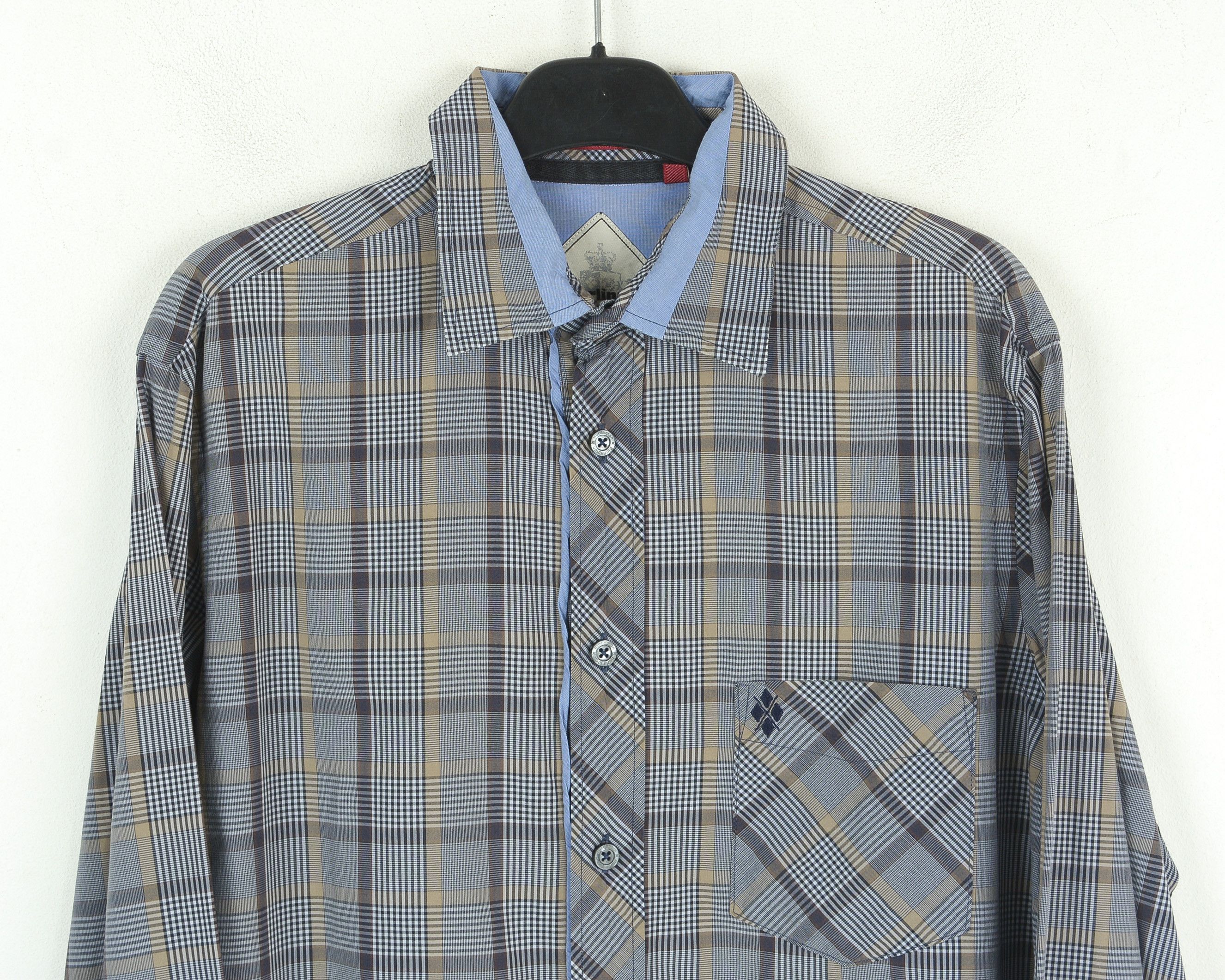 Burlington Men's Heritage Cotton Shirt S Casual Formal Check Plaid Size US S / EU 44-46 / 1 - 2 Thumbnail