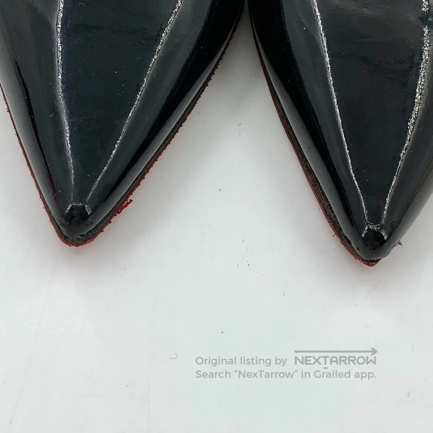 Christian Louboutin Christian Louboutin Black Patent Leather Pointed Heel High Size US 5.5 / IT 35.5 - 9 Thumbnail