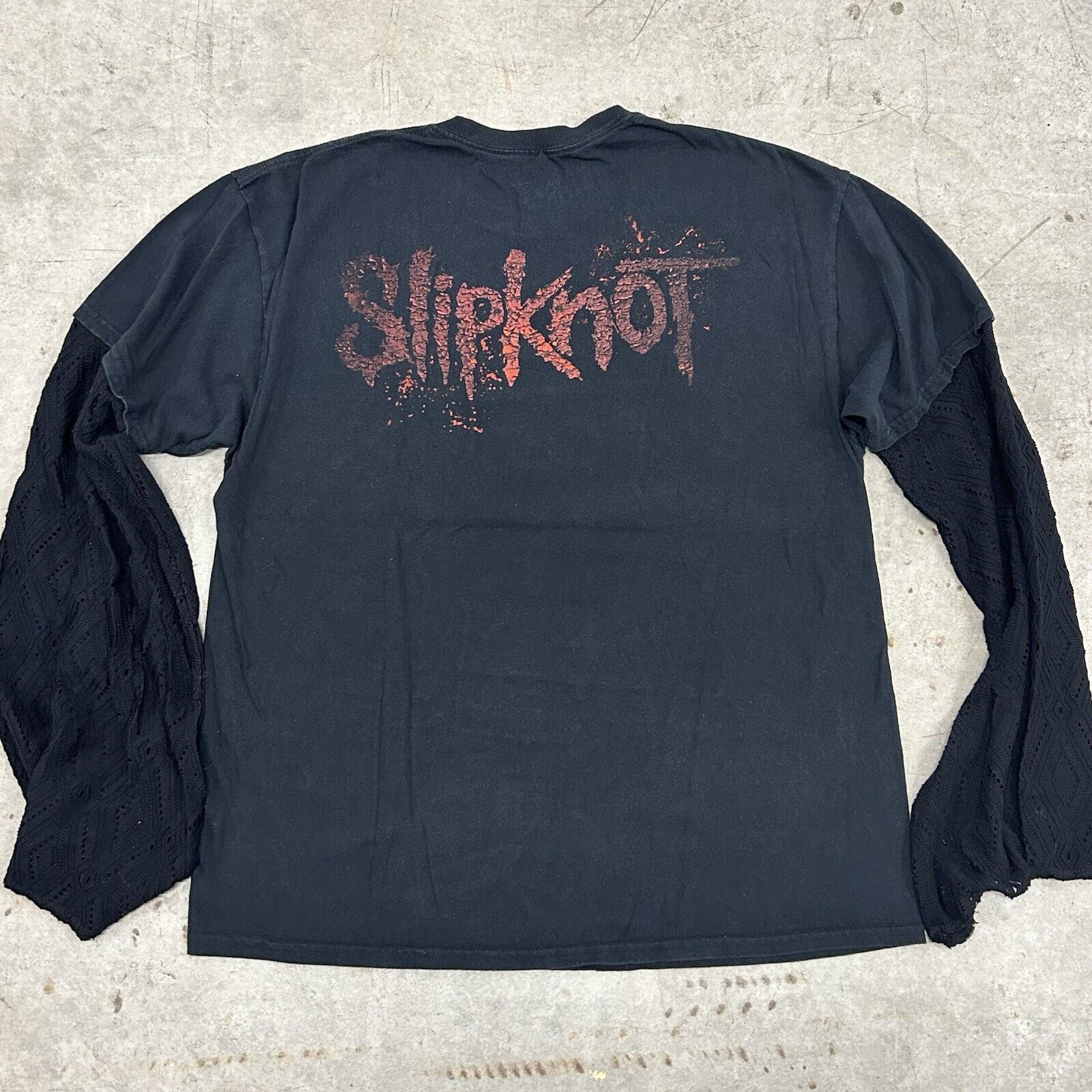 Band Tees × Hanes × Vintage Vintage Slipknot Heavy Metal Concert Band Tee Black T Shirt Size US XL / EU 56 / 4 - 4 Thumbnail