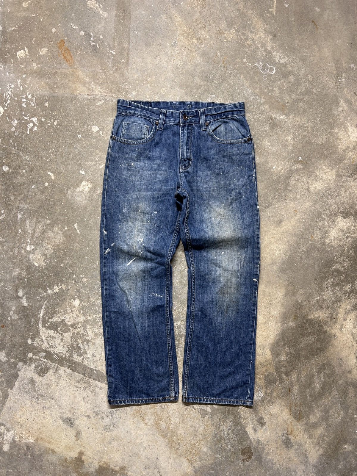 Flypaper Jeans Vintage Y2K Flypaper Painted Embroidered Denim Jeans Size US 31 - 6 Thumbnail