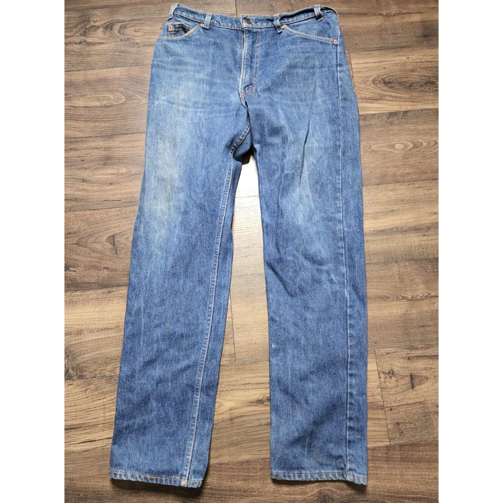Levi's VINTAGE Levi's 505 Jeans 36W 32L Blue Denim 80s Mens Size US 36 / EU 52 - 2 Thumbnail