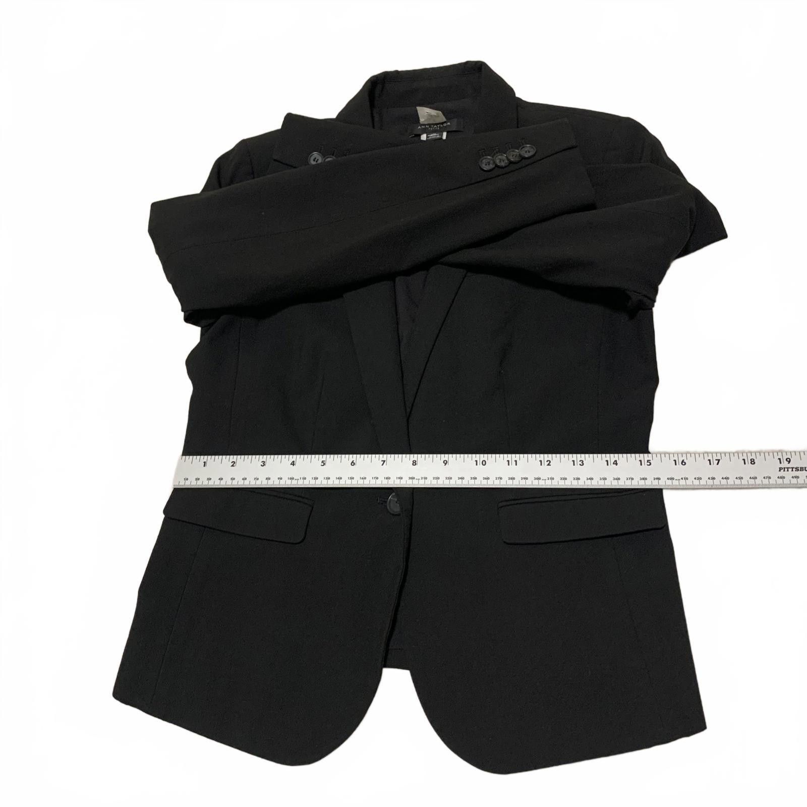 Ann Taylor Ann Taylor Women's Size 2 Petite Black Blazer Jacket Size XS / US 0-2 / IT 36-38 - 10 Thumbnail