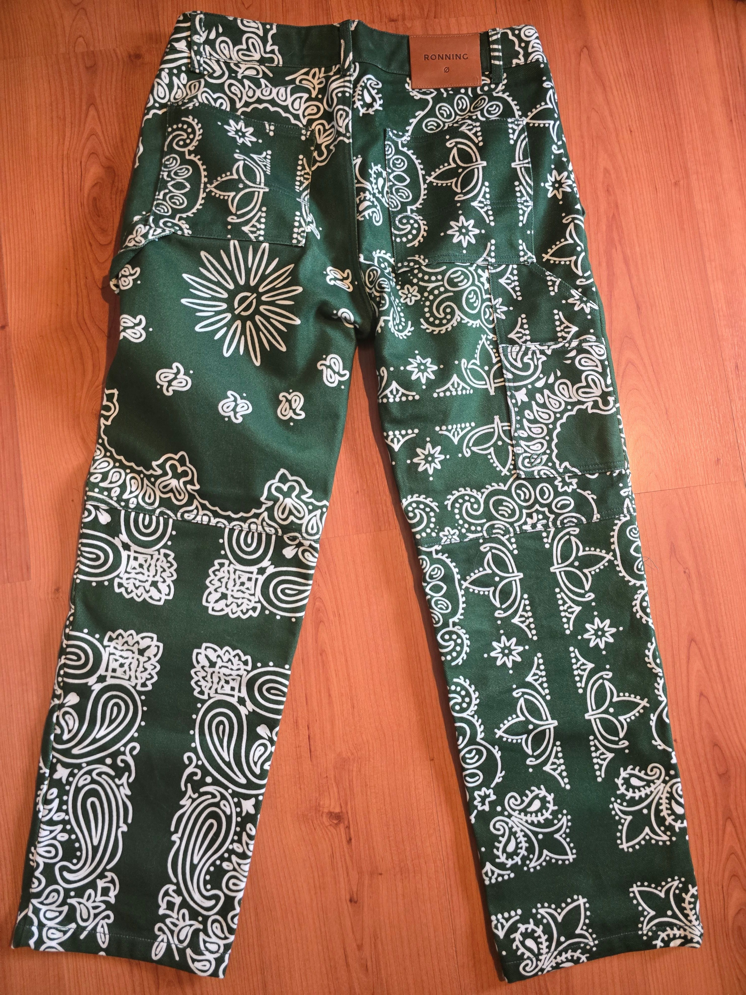 Ronning Ronning Green Paisley Denim Size US 32 / EU 48 - 2 Thumbnail