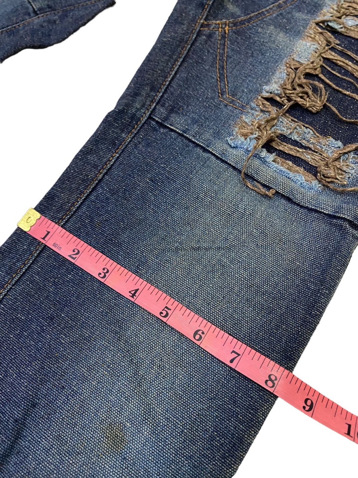 Final Home 💥Archive Issey Miyake Final Home Distressed Denim Size US 31 - 7 Thumbnail