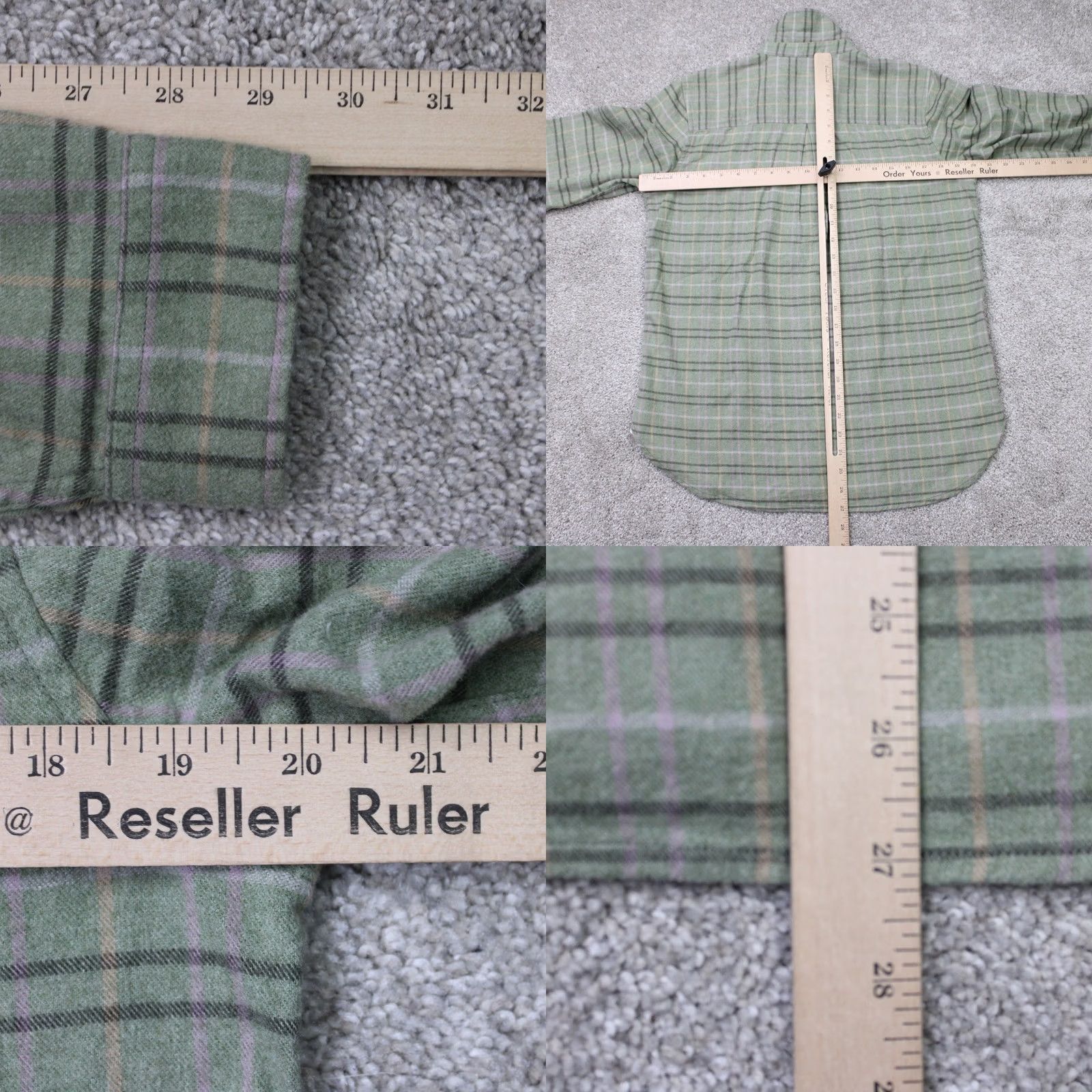 Vintage REI Co-op Shirt Womens Small Green Plaid Wallace Lake Flannel Long Sleeve Button Up Shirt Size S / US 4 / IT 40 - 8 Thumbnail