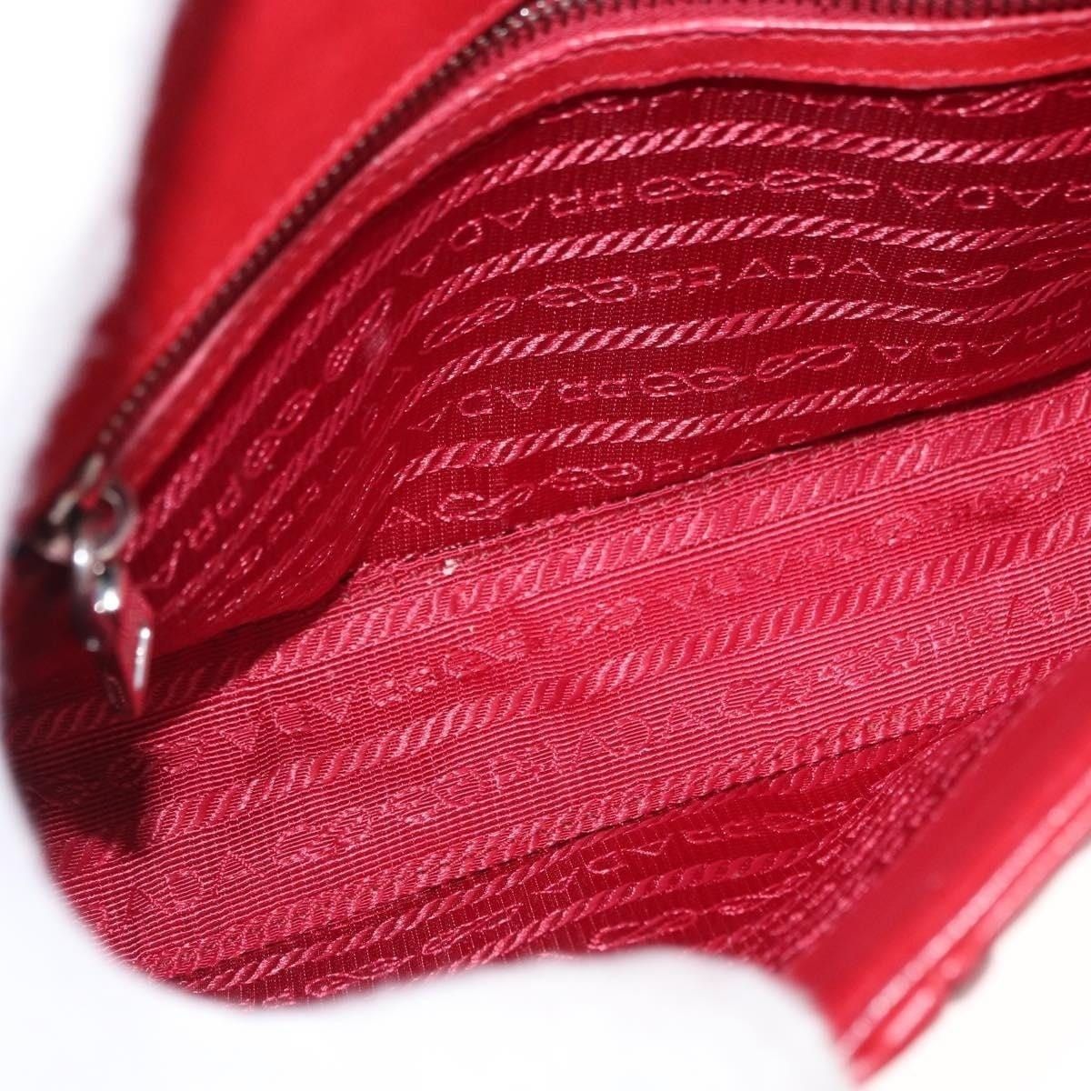 Prada Prada Leather Chain Nappa Goful Shoulder Bag Red Size ONE SIZE - 7 Thumbnail