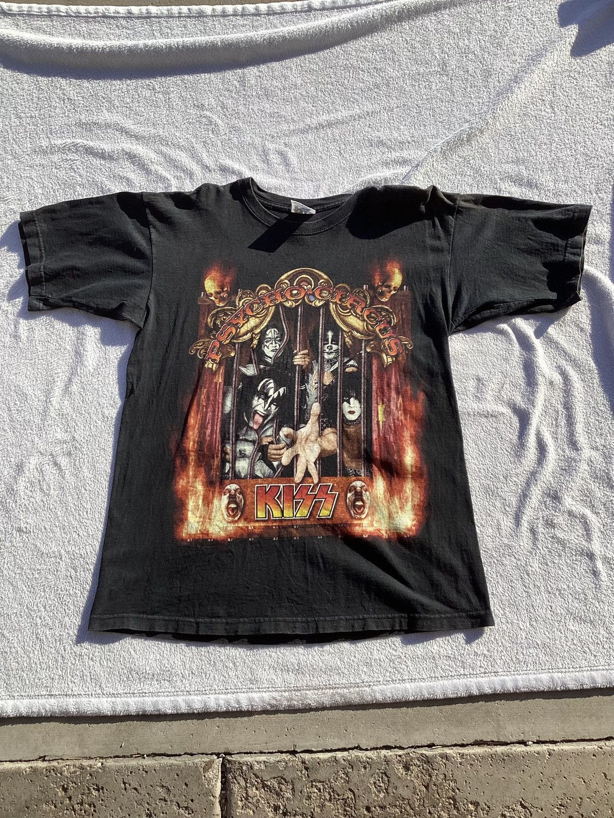 Other Vtg 89 psycho circus kiss live in 3-D band/concert/tour Tee Size US L / EU 52-54 / 3 - 1 Thumbnail