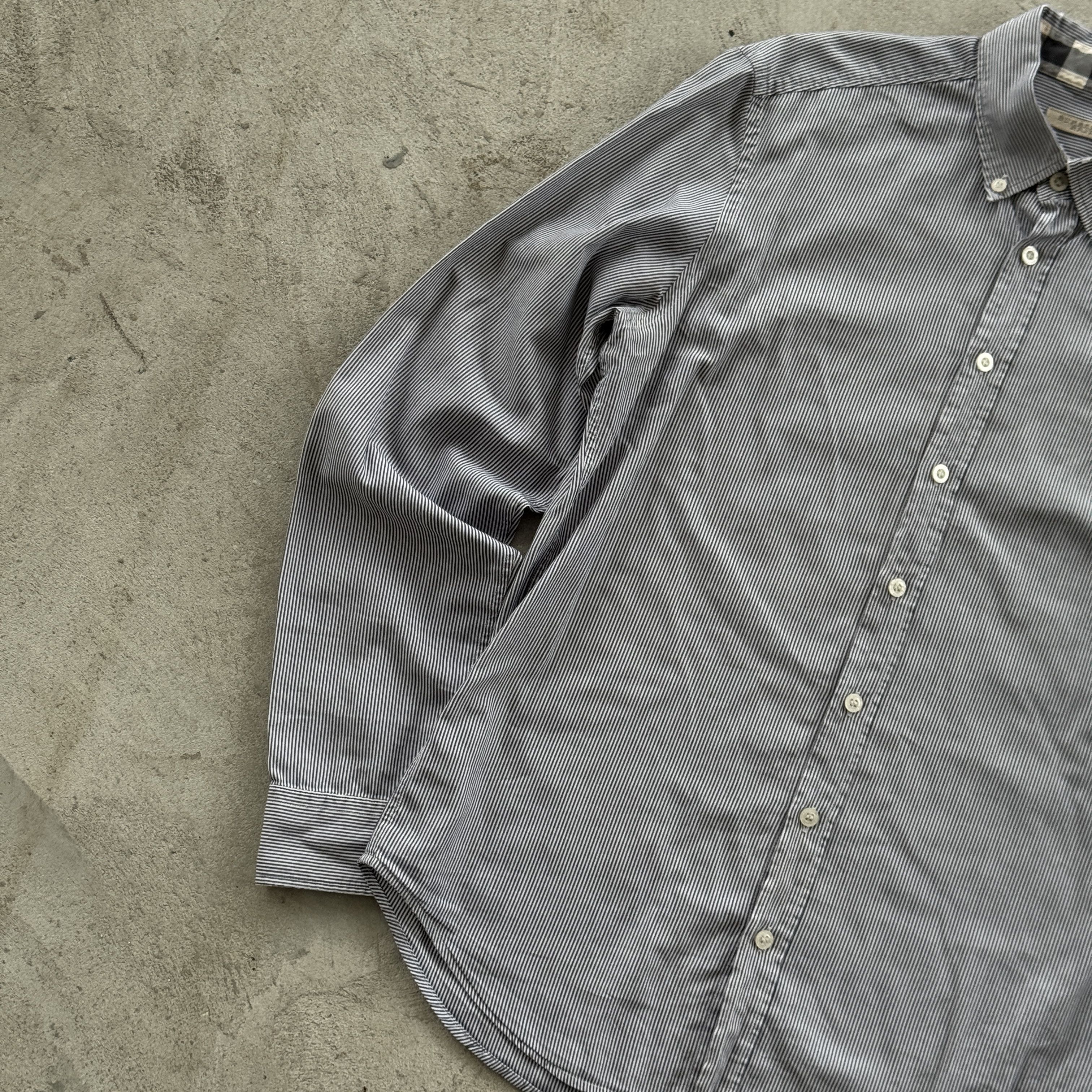Burberry Vintage 90s Burberry Striped Button Ups Shirt Size US M / EU 48-50 / 2 - 3 Thumbnail