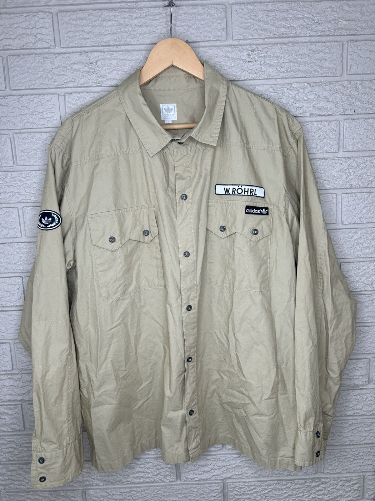 Adidas Vintage Adidas Walter Rohrl Racing Button Up Shirt Size US L / EU 52-54 / 3 - 1 Thumbnail