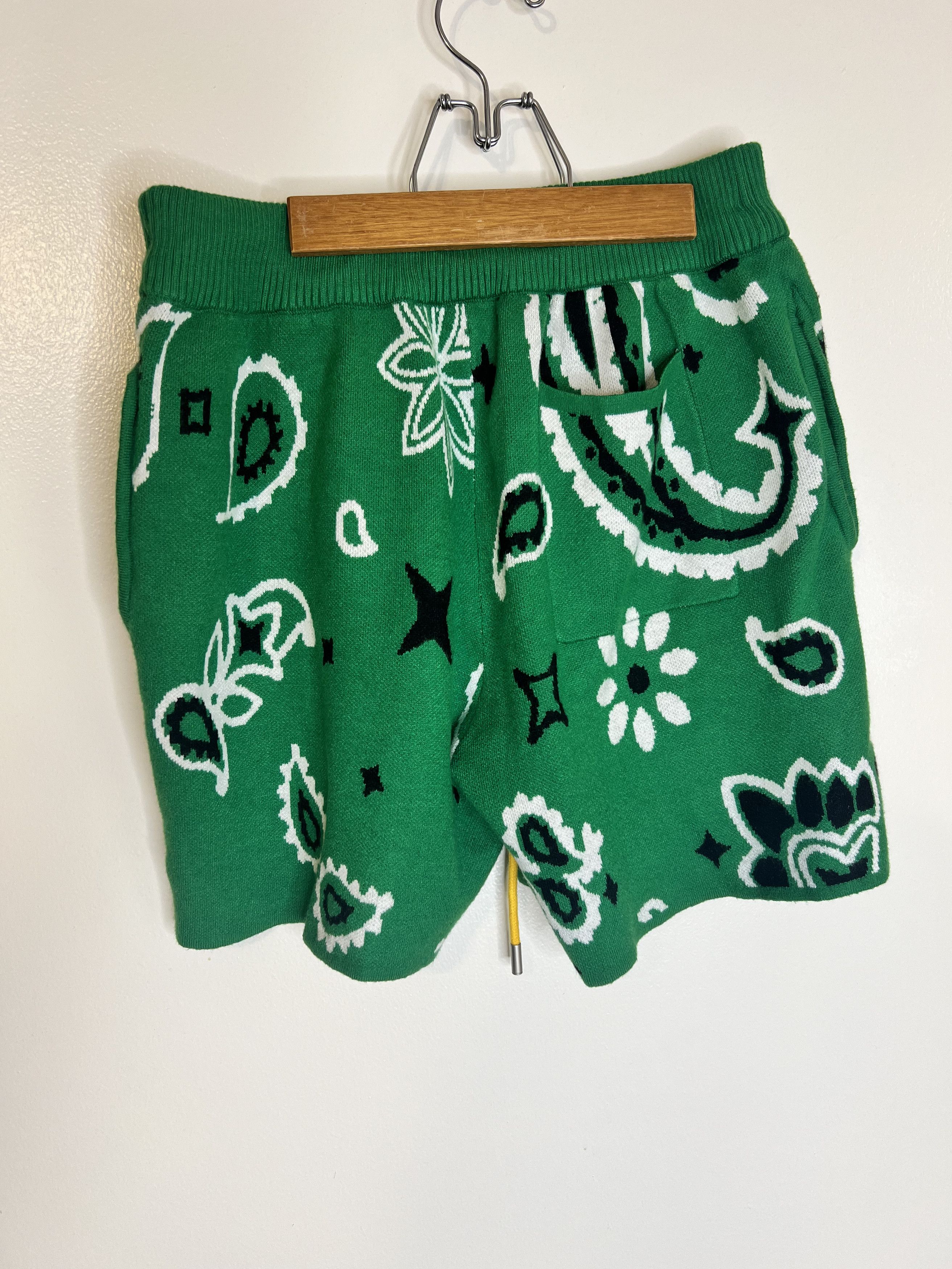 MNML Men's Knit Paisley Shorts Size US 32 / EU 48 - 2 Thumbnail