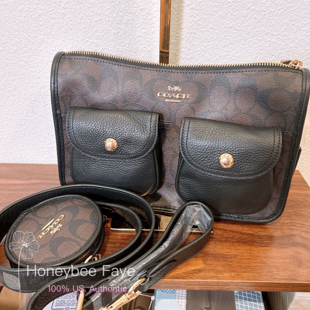 Coach Pennie Crossbody With Coin Case In Signature Canvas C5675 Size ONE SIZE - 7 Thumbnail