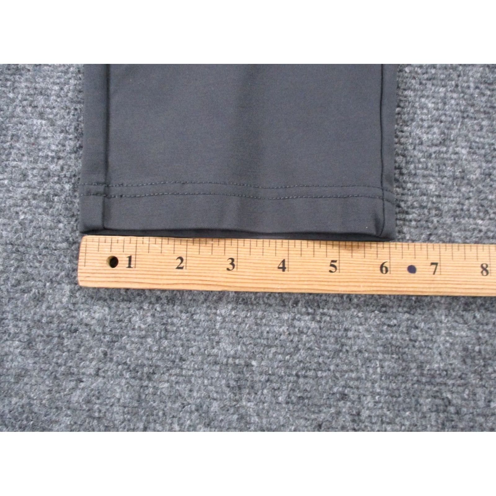Vintage BYLT Pants Mens 34 Gray Chino Everyday Business Dress Casual 34" Inseam Flat Front Nylon Spandex Viscose Knit Pocket Logo Preppy Style Size US 34 / EU 50 - 5 Thumbnail