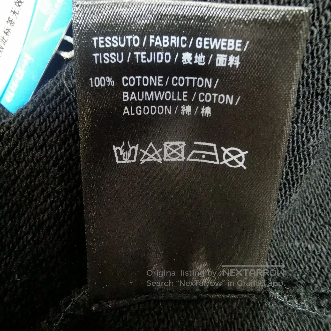 Balenciaga Balenciaga Black 'CREW' Logo Cotton Hoodie S. Size S / US 4 / IT 40 - 9 Thumbnail