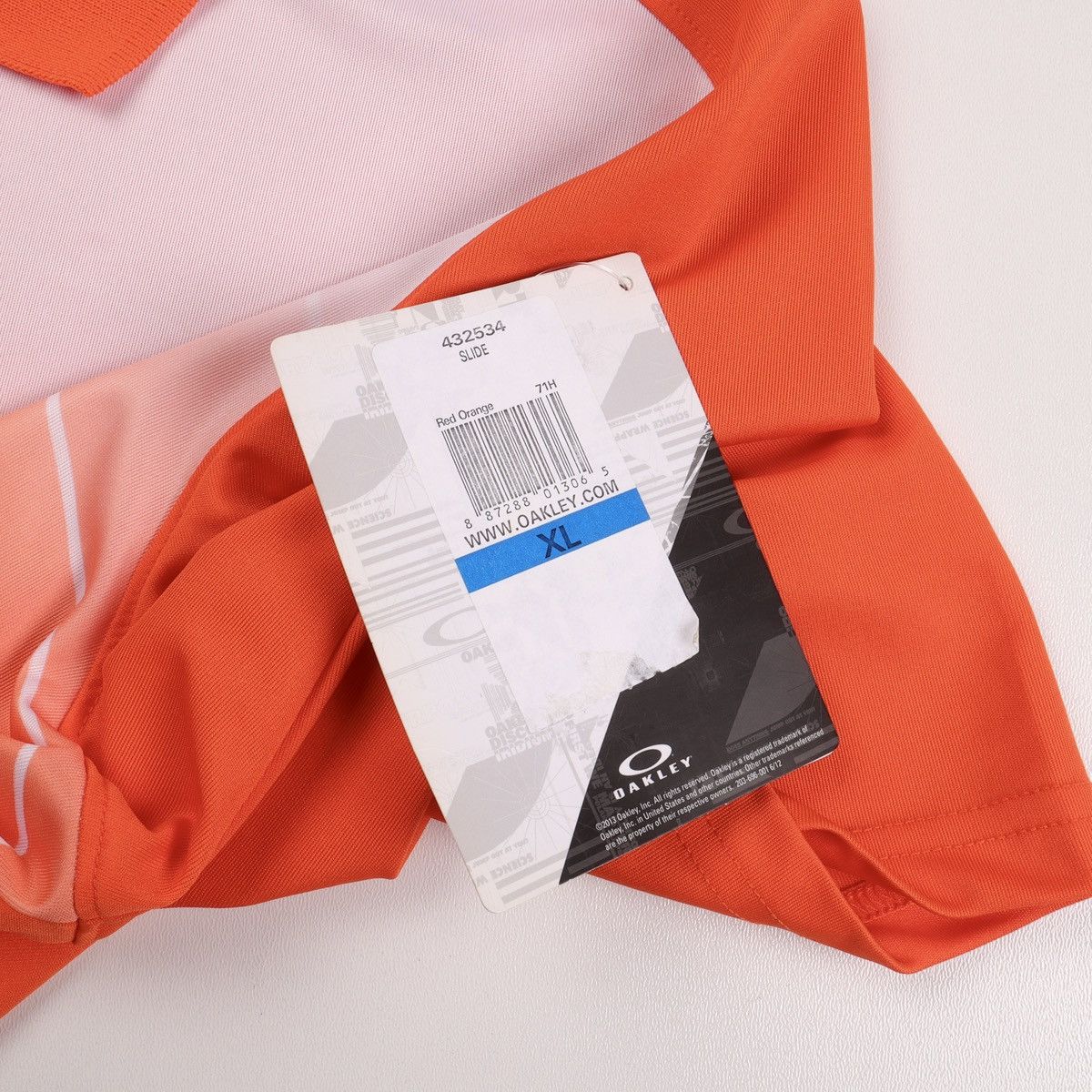 Oakley NEW Men’s Oakley Slide Polo Shirts Red Orange Size: XL Size US XL / EU 56 / 4 - 18 Thumbnail