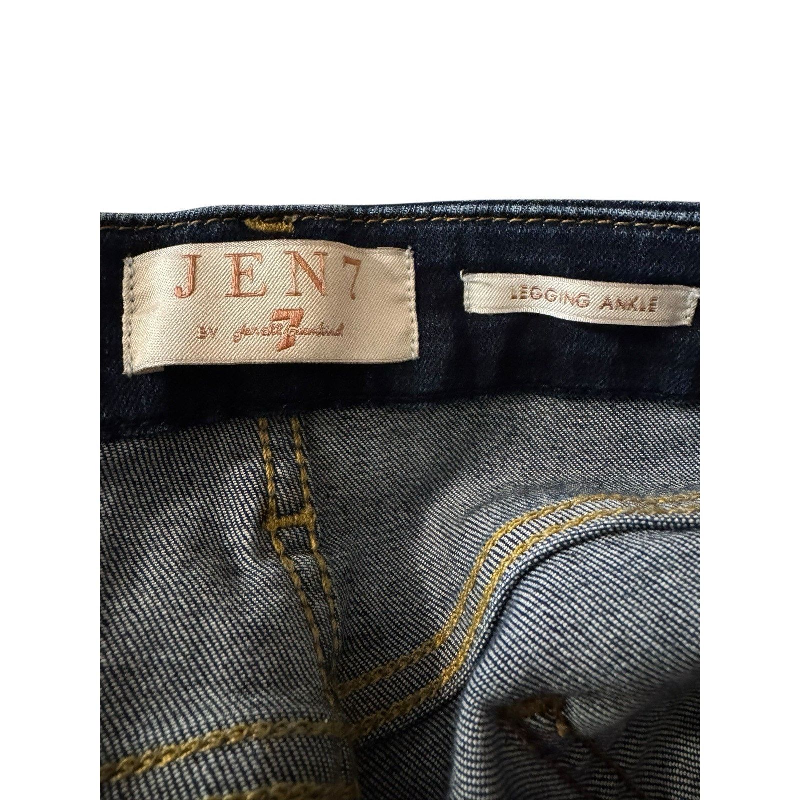 7 For All Mankind JEN7 By 7 For All Mankind Legging Ankle Jeans Dark Wash Size 36" / US 14 / IT 50 - 7 Thumbnail
