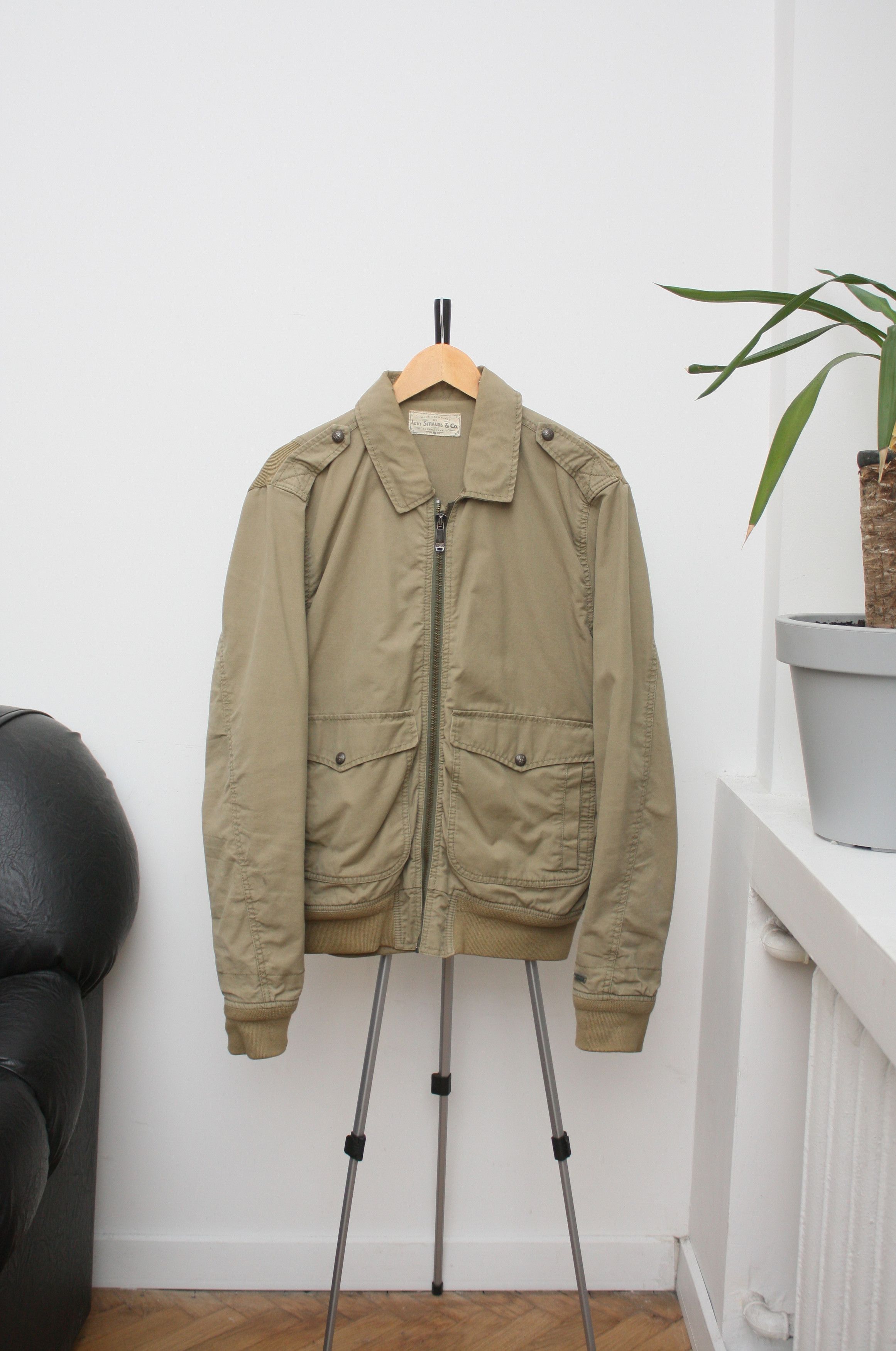 Levi's Levi's Heritage Khaki Army Green Bomber Jacket Medium Size US M / EU 48-50 / 2 - 1 Thumbnail