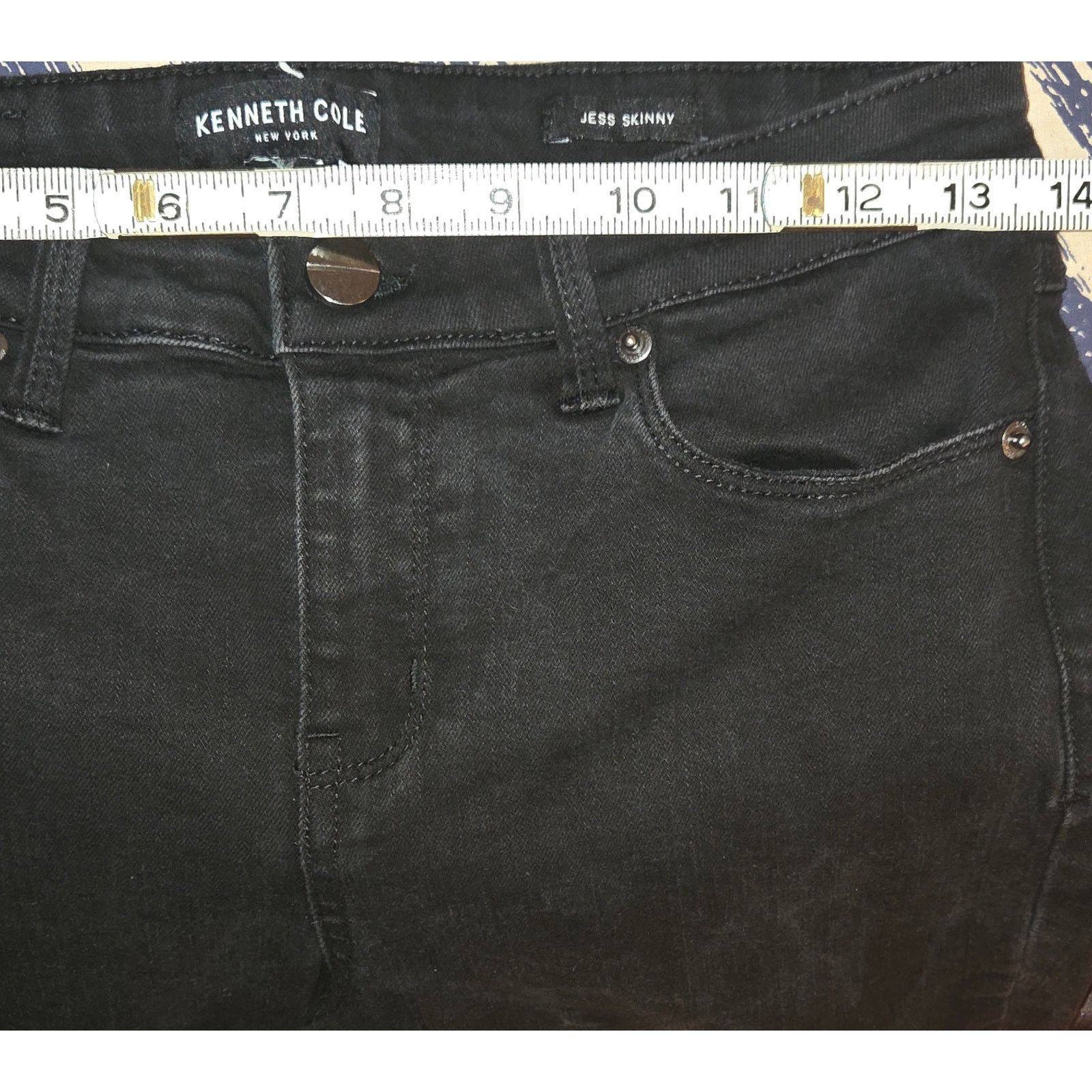 Kenneth Cole Kenneth Cole Jess Skinny Black Jeans - Size 28/24 Size 28" / US 6 / IT 42 - 4 Thumbnail