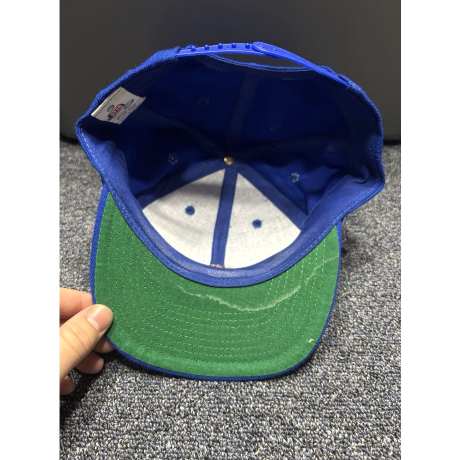 Vintage VINTAGE Cameo Hat Cap Moose Elk Wildlife Graphic 90s Snapback Adjustable Unisex Adults One Size Blue Cotton Polyester Twill Mens Womens Boys Girls Size ONE SIZE - 3 Thumbnail
