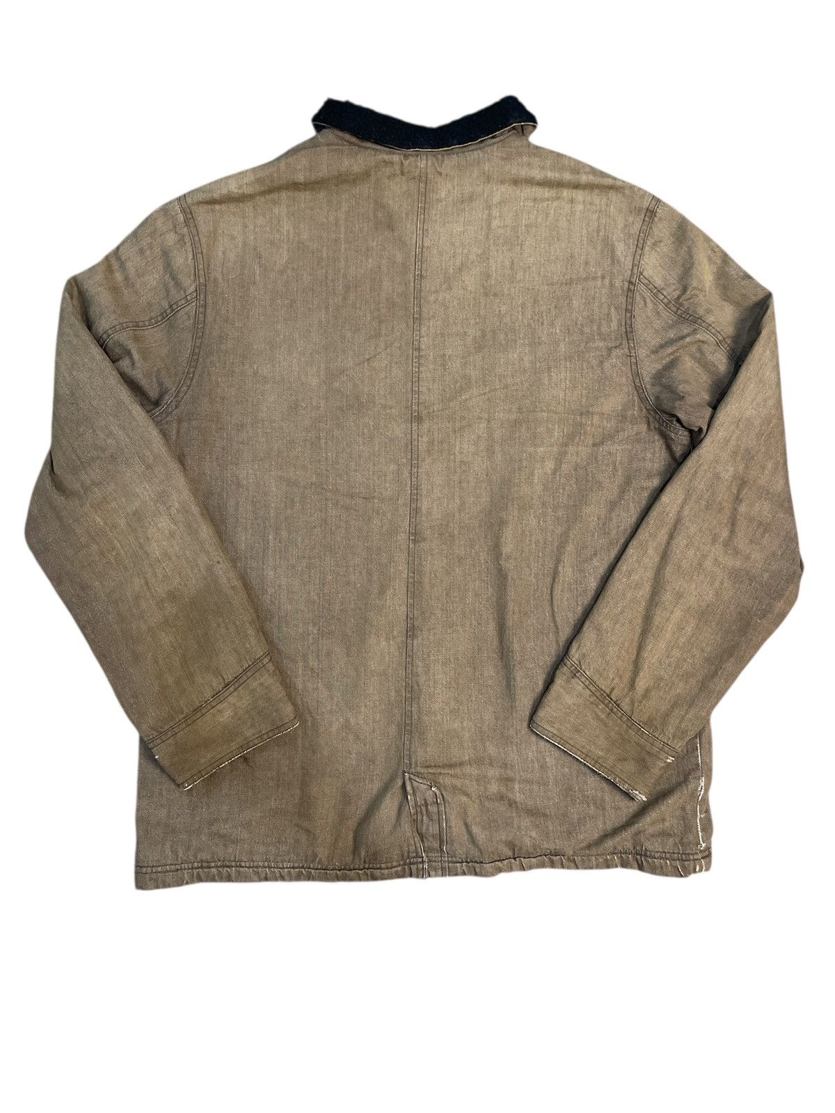 Stussy Vintage Stussy Sherpa Linen Distressed Jacket Size US XL / EU 56 / 4 - 2 Thumbnail