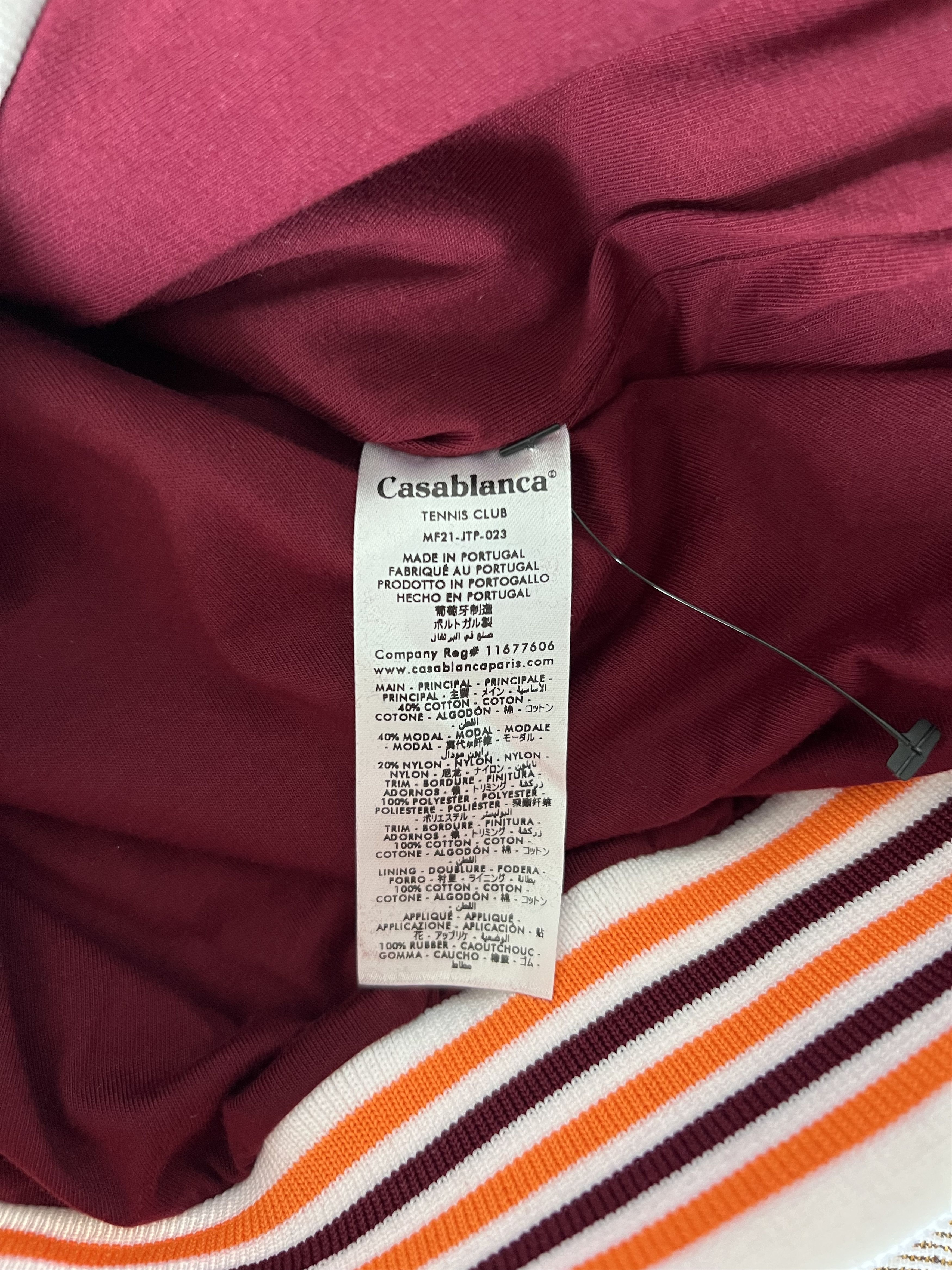 Casablanca Casablanca Racing Velout Tracksuit Top in Burgundy Size US M / EU 48-50 / 2 - 9 Thumbnail