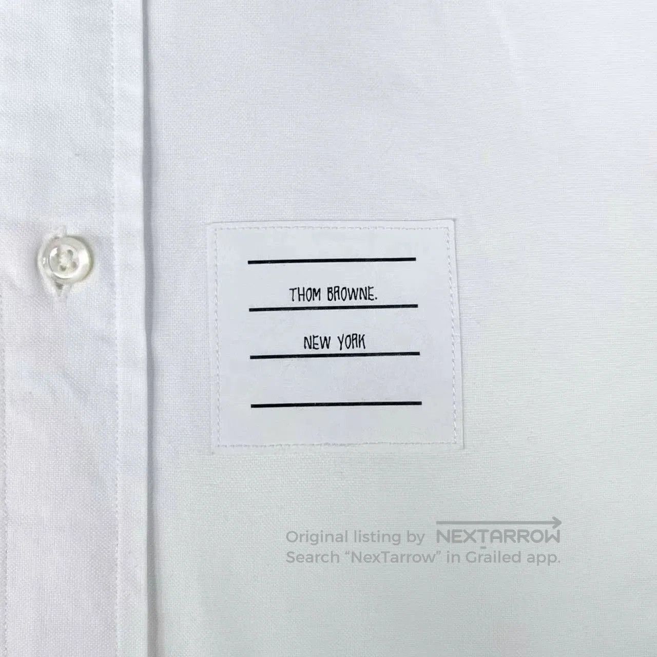 Thom Browne Thom Browne White Oxford Button-Up Shirt. Size US S / EU 44-46 / 1 - 4 Thumbnail